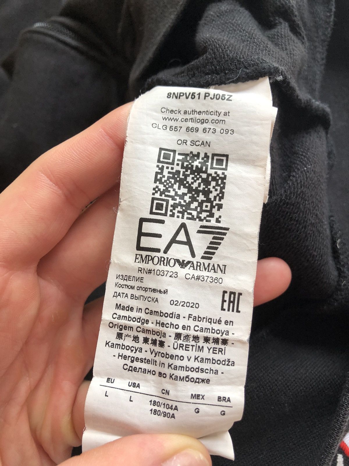Emporio Armani EMPORIO ARMANI CLASSIC SPORT ZIP SWEATSHIRT Size US M / EU 48-50 / 2 - 5 Thumbnail