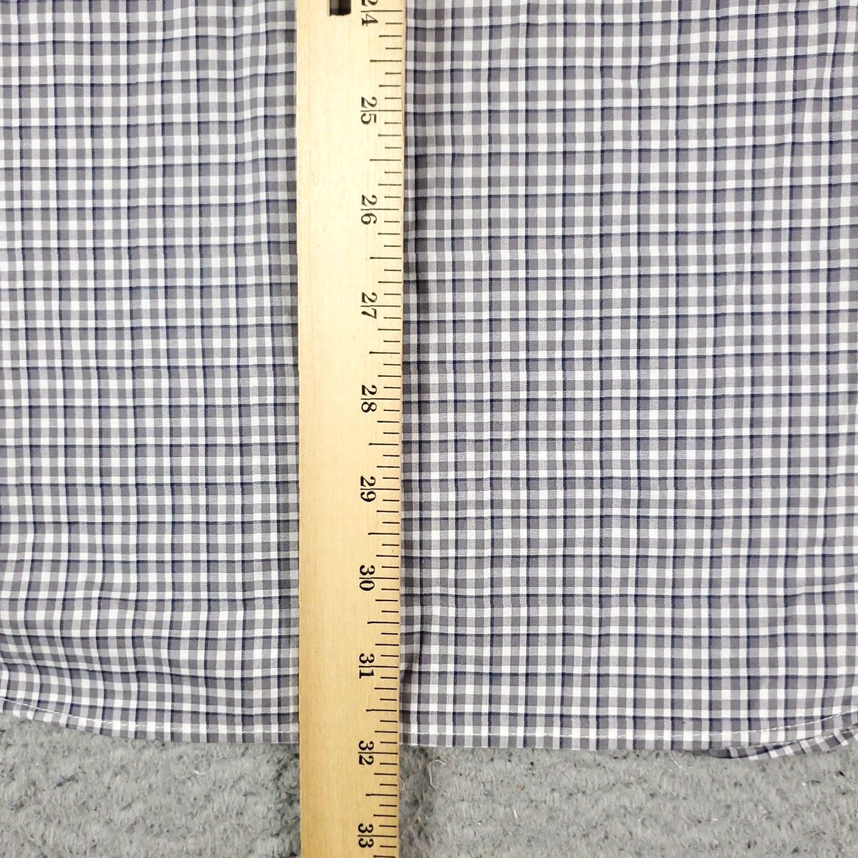 Ralph Lauren Ralph Lauren Shirt Mens Size 17 Gray Plaid Dress Button Up Long Sleeve Shirt (Dress Shirt) Mens Size 46R - 5 Thumbnail