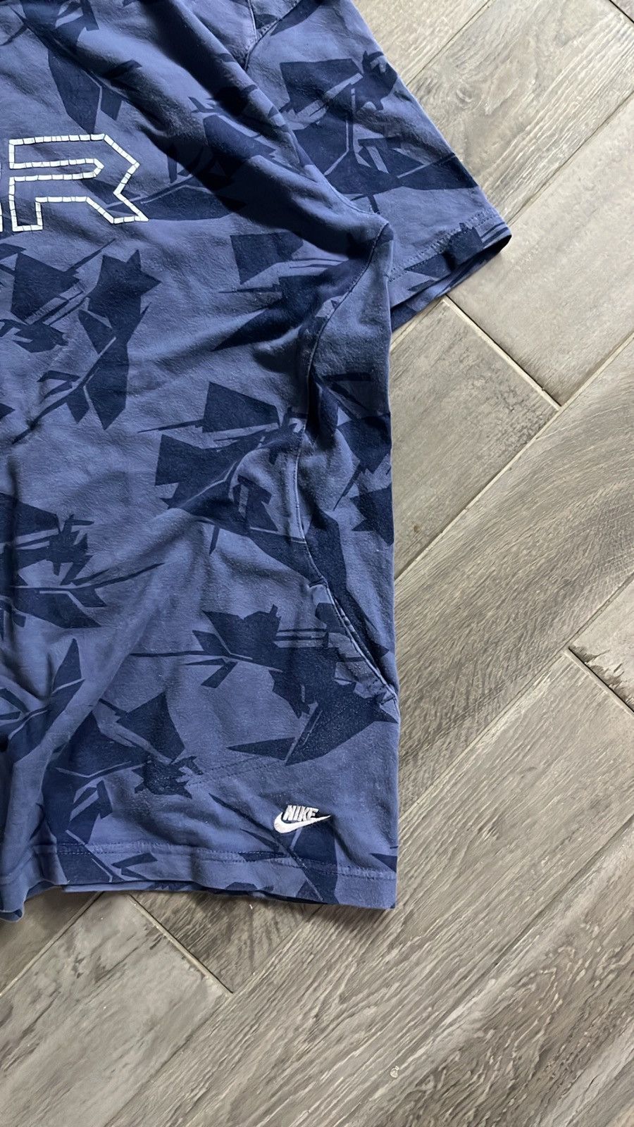 Nike × Vintage Vintage Nike Air Camo blue tee Size US M / EU 48-50 / 2 - 2 Thumbnail