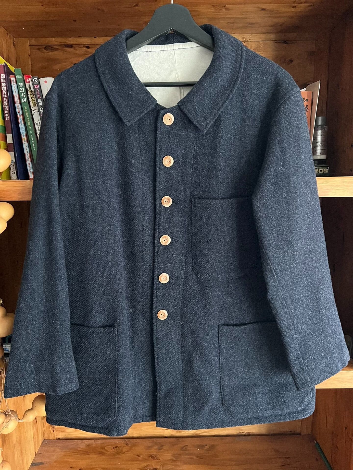 Visvim visvim blue dye wool coat with wooden buttons Size US M / EU 48-50 / 2 - 1 Thumbnail