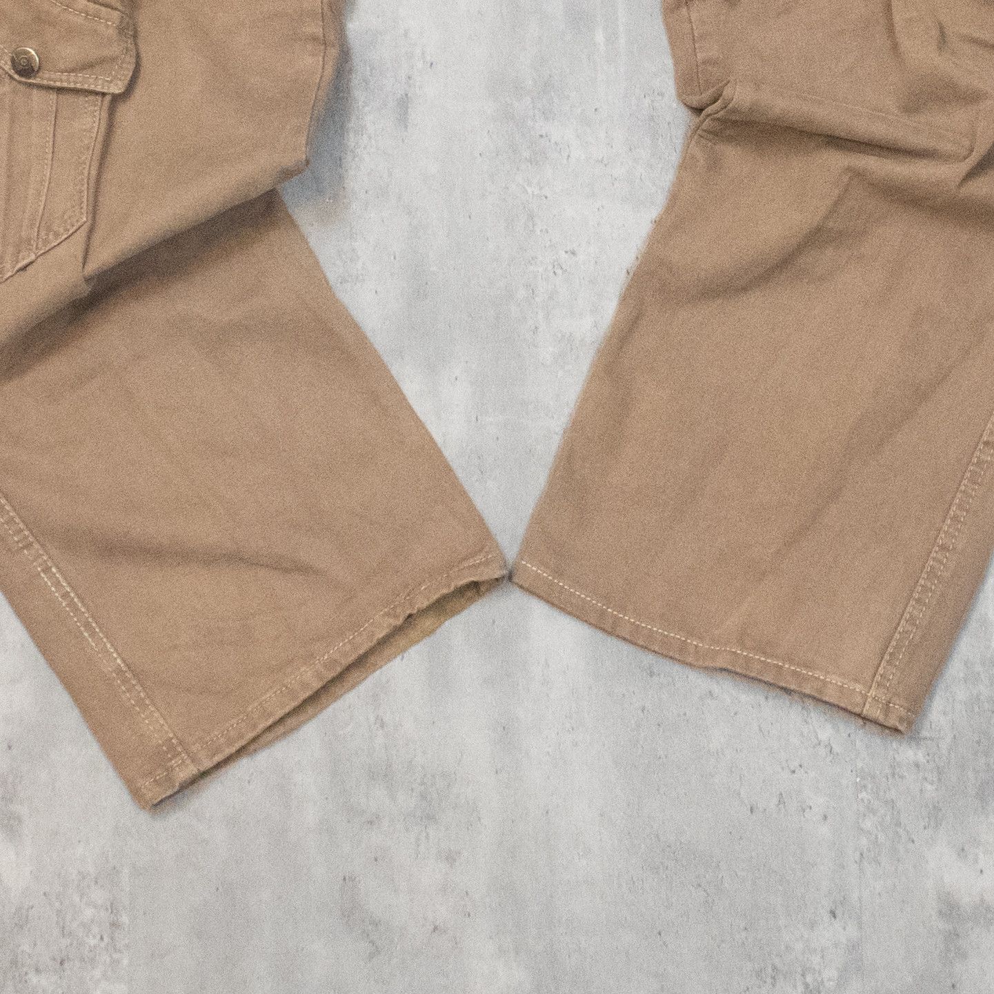 Japanese Brand Y2K 2000's Japanese Relax Baggy Wide Brown Cargo Pant's Size US 36 / EU 52 - 3 Thumbnail