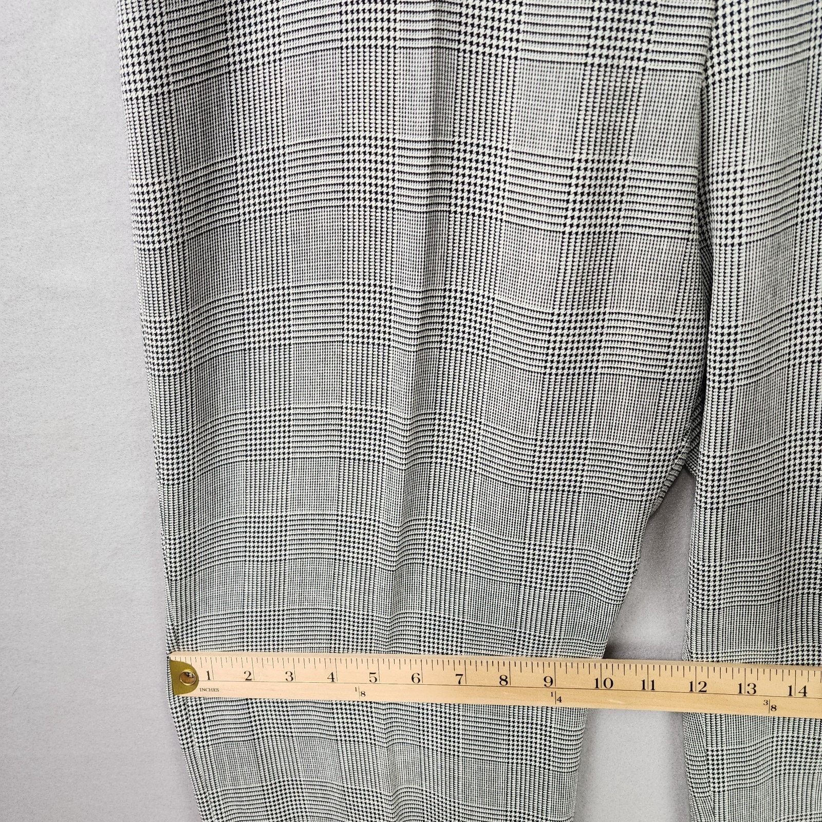 Other Yumi Mazao Trousers Women 12 Straight Leg Herringbone Gray Size 34" / US 12 / IT 48 - 5 Thumbnail