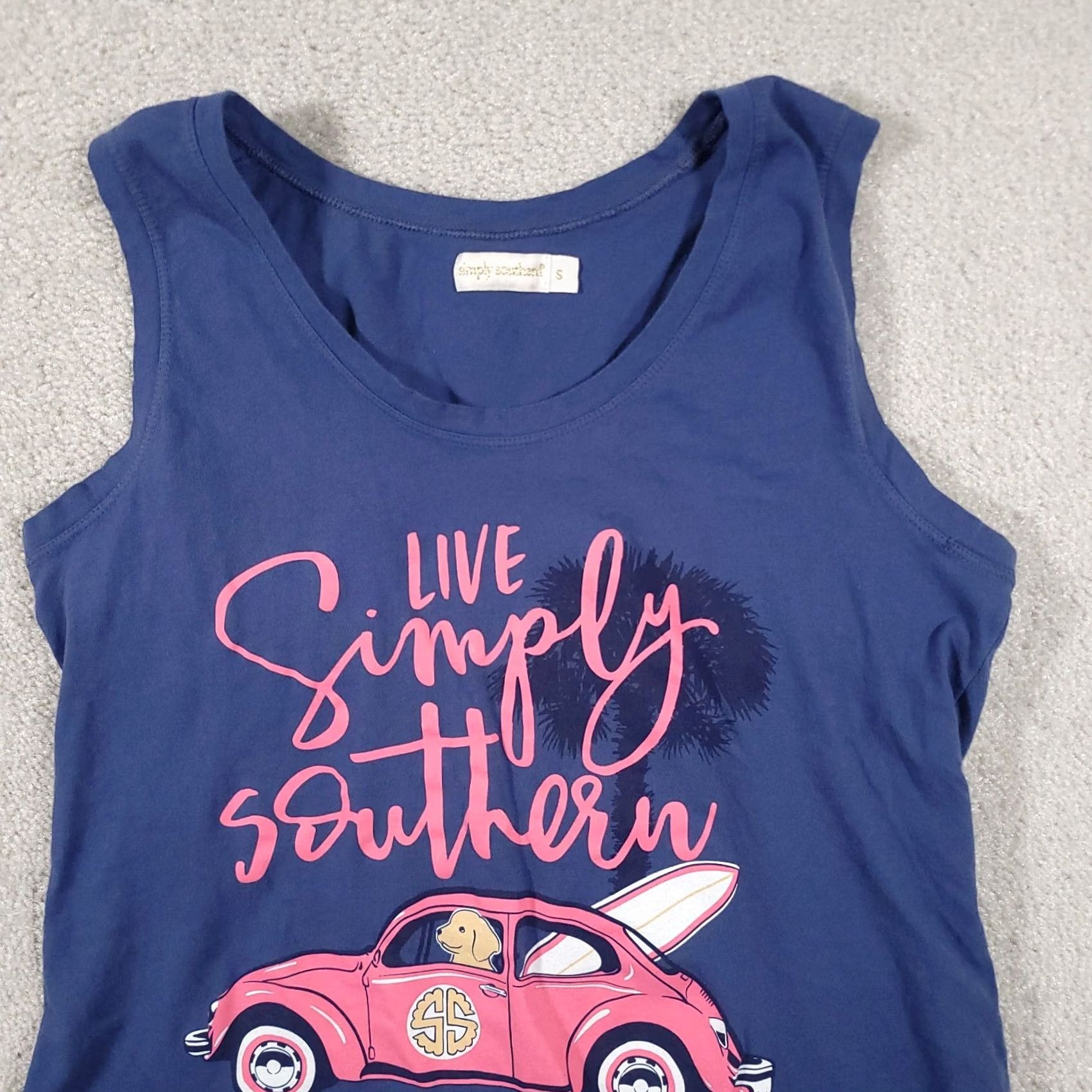 Vintage VINTAGE: No Simply Southern Tank Shirt Women XS? Size S / US 4 / IT 40 - 3 Thumbnail