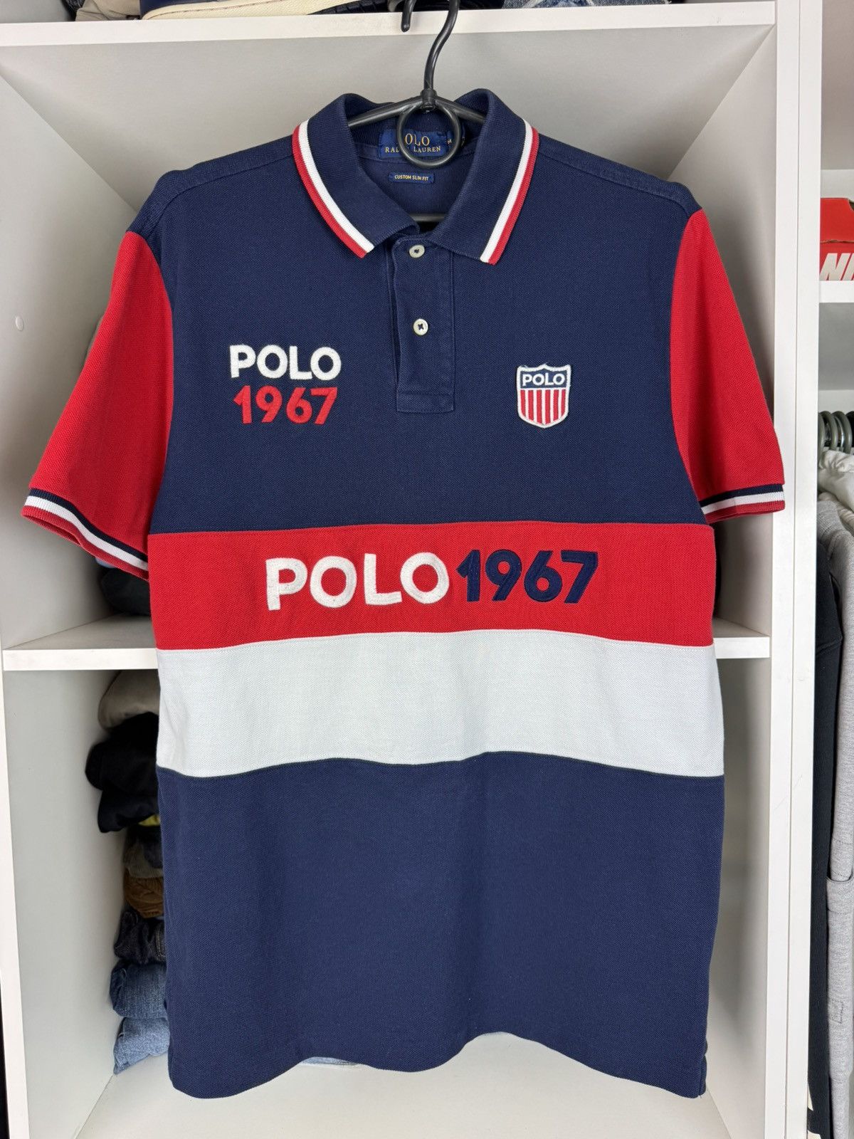 Polo Ralph Lauren Polo Ralph Lauren 1967 Shield Polo T-shirt Size US M / EU 48-50 / 2 - 1 Thumbnail