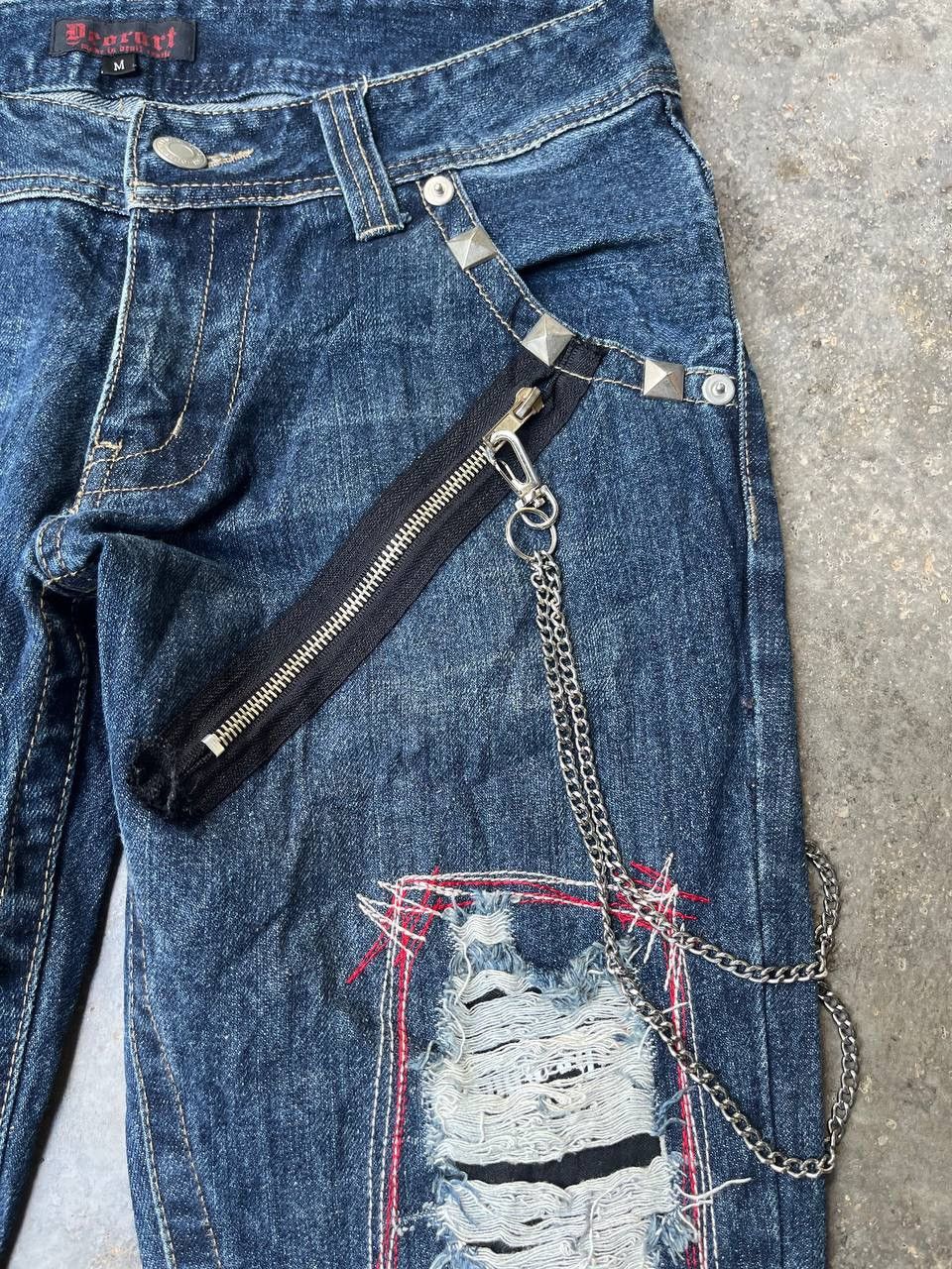 Japanese Brand VINTAGE JAPANESE BRAND DISTRESSED PUNK BONDAGE STYLE Size US 34 / EU 50 - 7 Thumbnail
