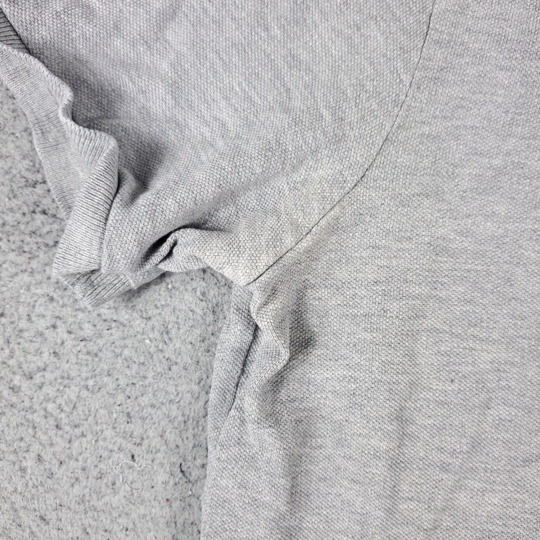 Ralph Lauren Ralph Lauren Polo Shirt Mens Medium Gray Solid Short Sleeve Button-Front Collared Cotton Polo - Classic American Brand Mens Medium Size US M / EU 48-50 / 2 - 4 Thumbnail