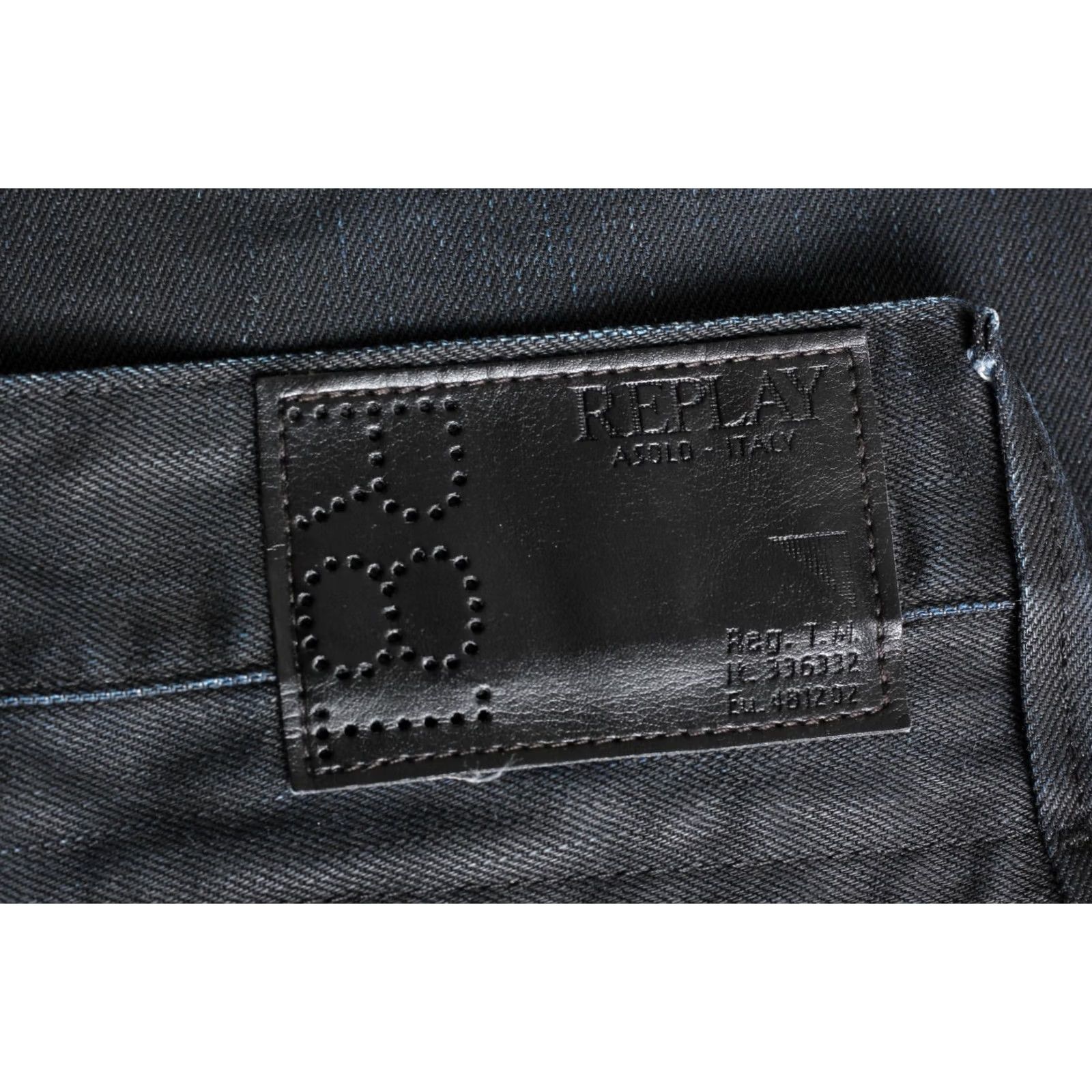 Replay VINTAGE REPLAY DOC Jeans Men 31/34 Regular Straight DZ7843 Blue Denim 5-Pocket Design Waist 31 Inseam 34 Mens Size US 31 - 3 Thumbnail