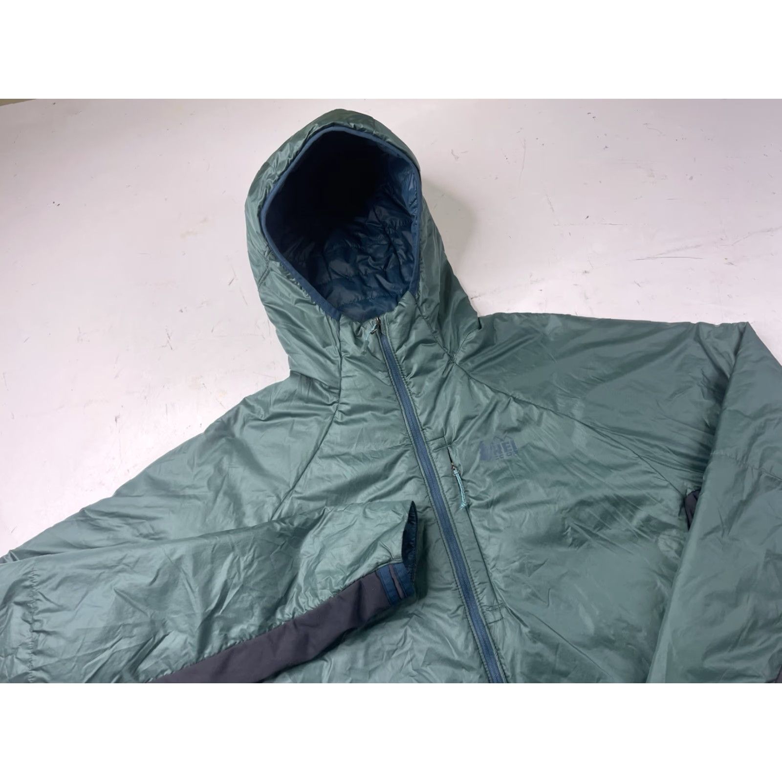 Vintage REI Co-op Flash Insulated Hybrid Jacket Men Small Packable Nylon Green Full Zip Primaloft Lightweight Casual Workwear Travel Size US S / EU 44-46 / 1 - 2 Thumbnail