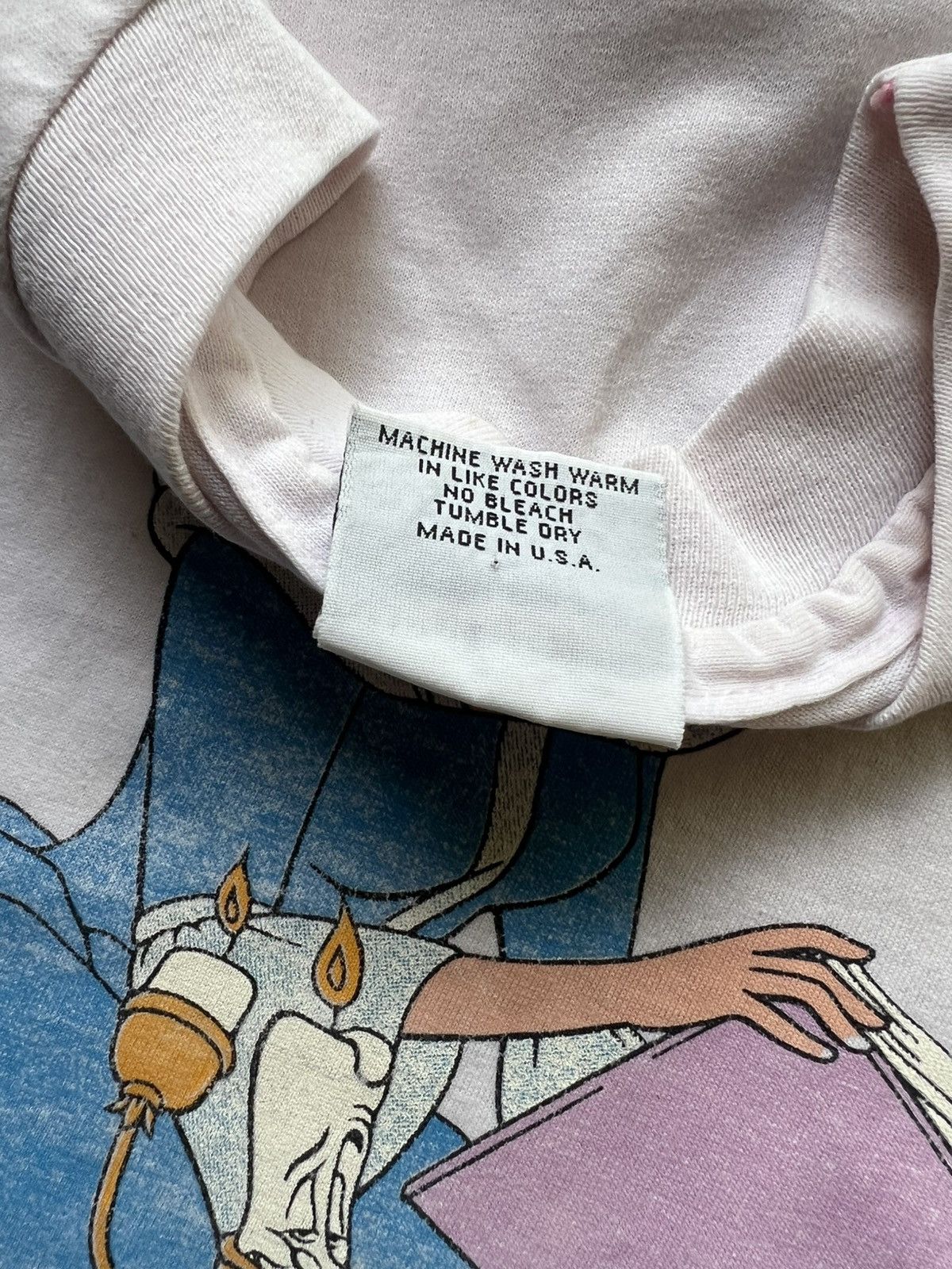 Vintage Rare Beauty & The Beast Disney Tee Shirt Fantasia Mickey Size US XL / EU 56 / 4 - 6 Thumbnail