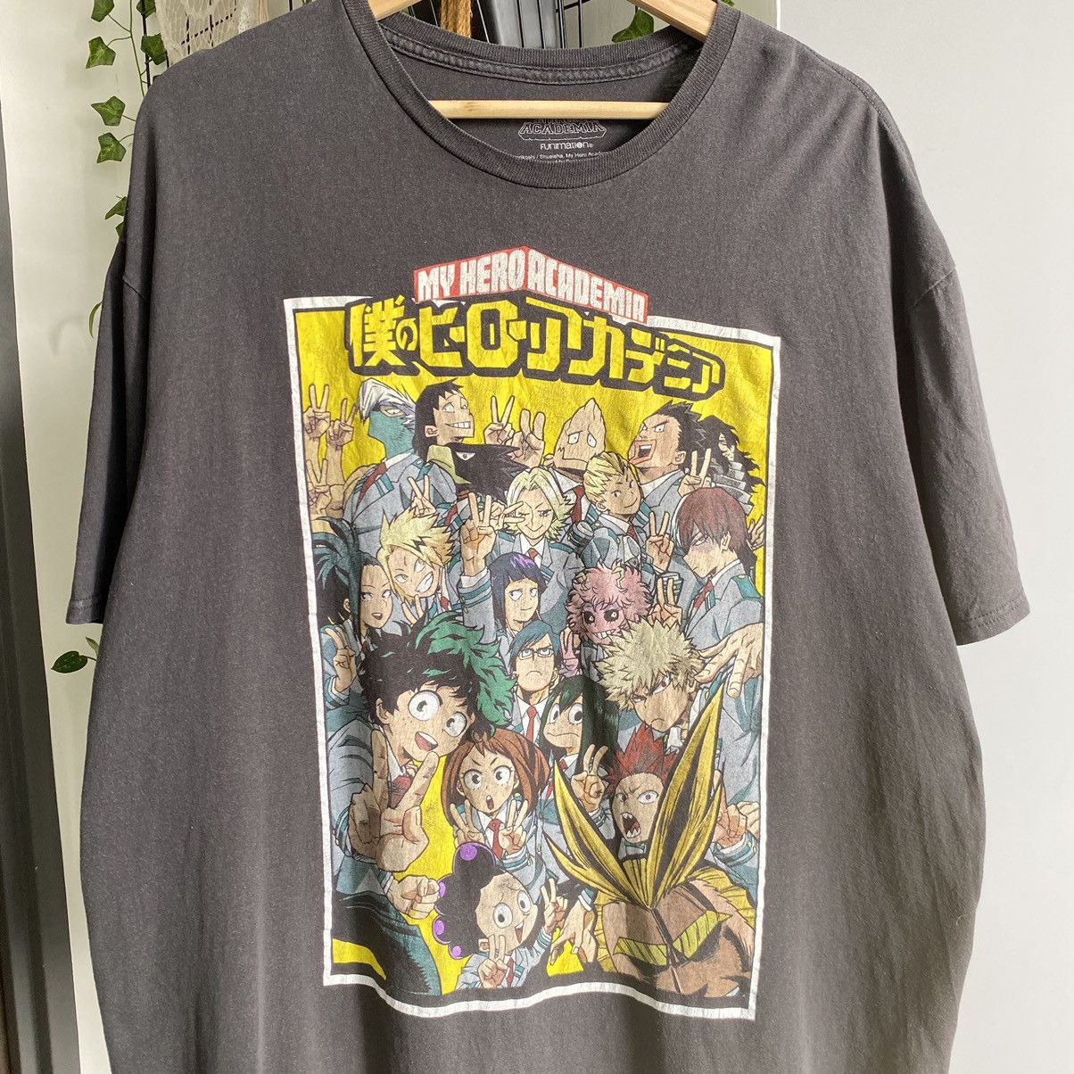 Anime Thrashed Faded My Hero Academia Oversized ERD GRUNGE TEE Size US XXL / EU 58 / 5 - 2 Thumbnail