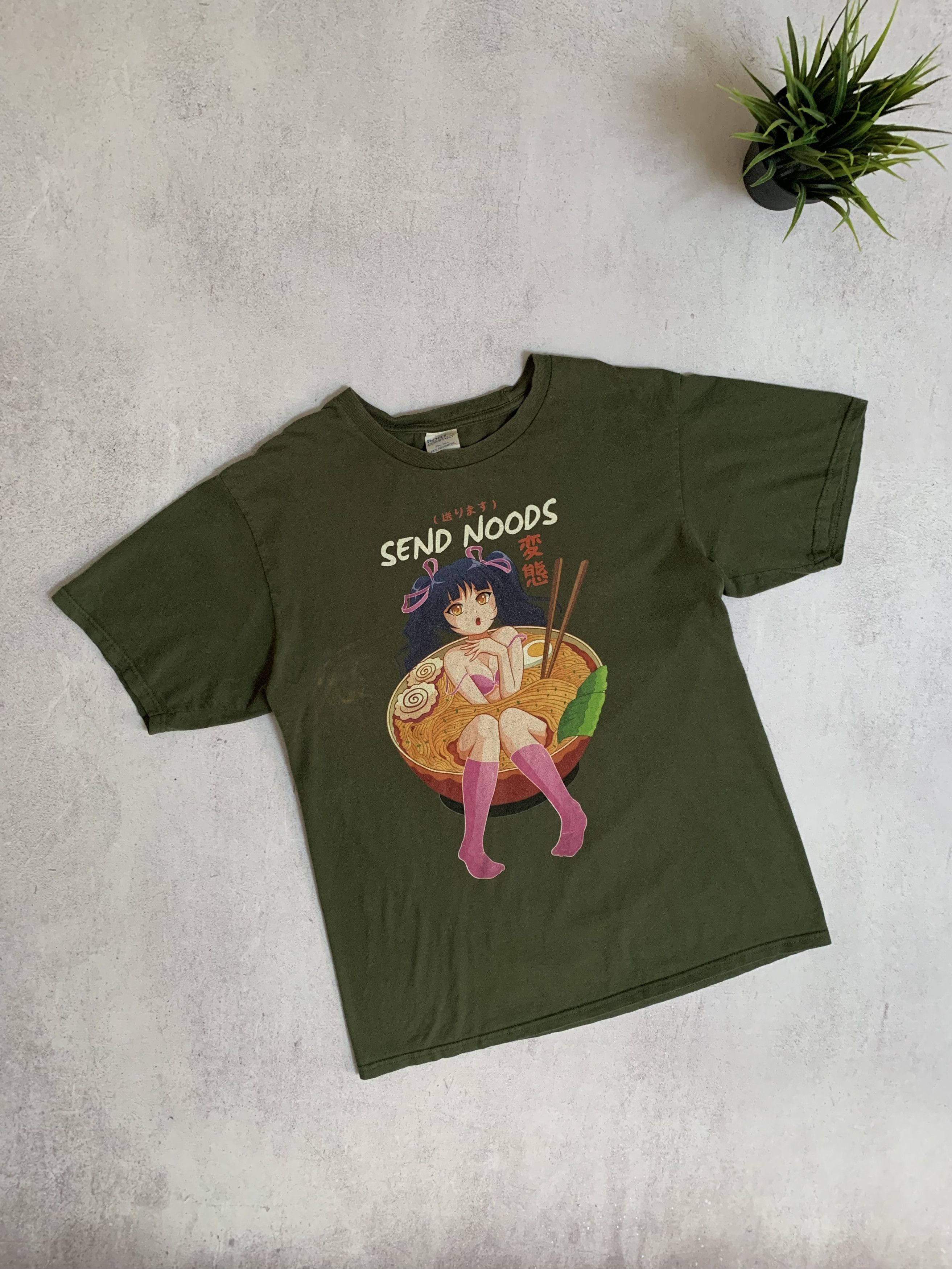 Vintage Vintage Send Noods T Shirt Anime Baggy Distressed Crazy 90s Size US M / EU 48-50 / 2 - 1 Thumbnail
