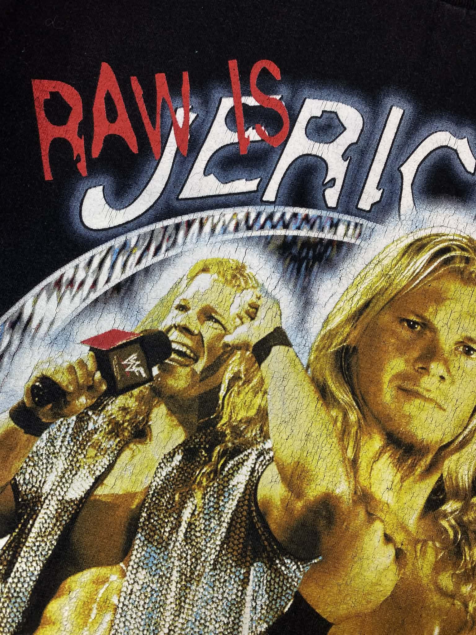WWE Vintage 2000s WWE Jericho Black T-shirt Wrestling Washed Y2K Size US L / EU 52-54 / 3 - 7 Thumbnail