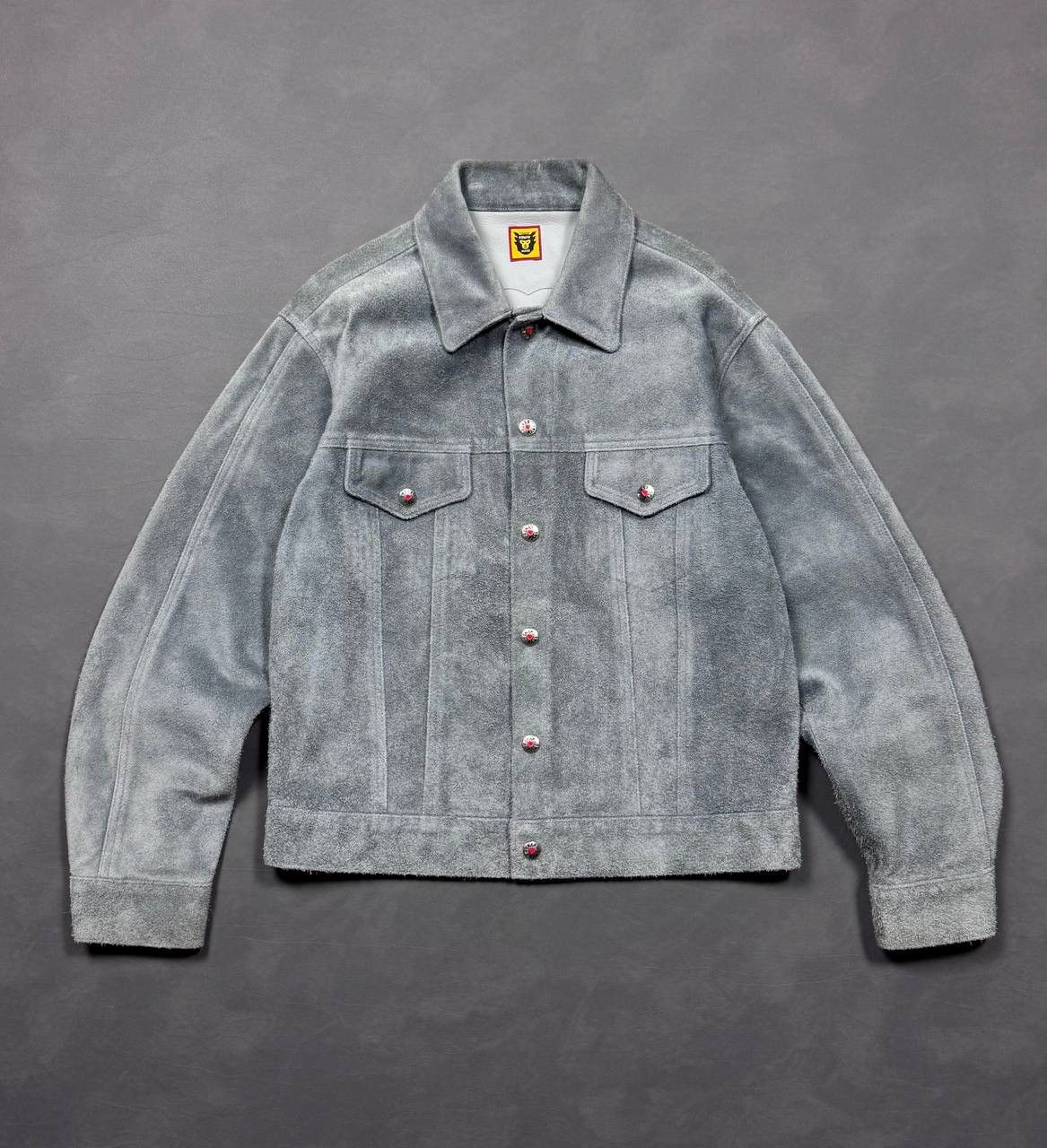 Human Made Human Made Rare Cow Leather Trucker Jacket Size US S / EU 44-46 / 1 - 1 Thumbnail