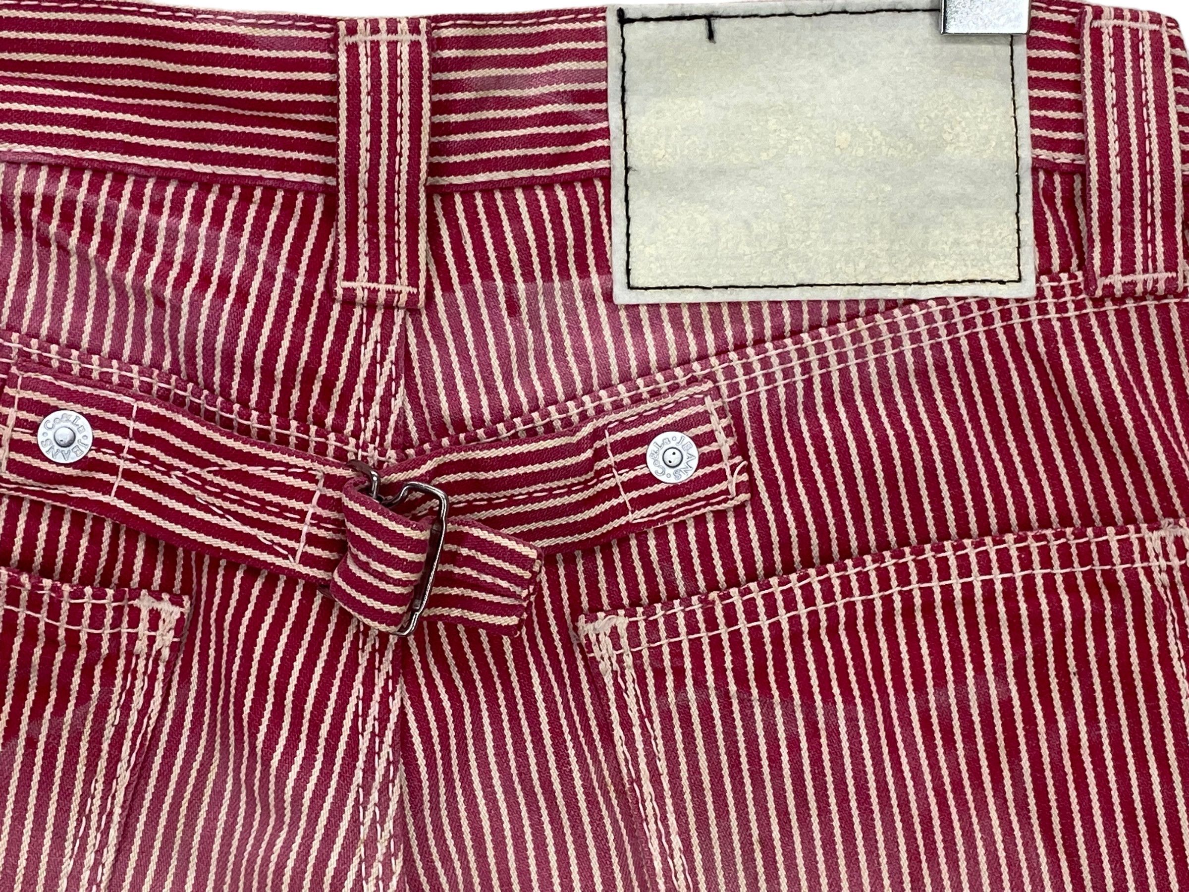 Japanese Brand Co & Lu Stripes Flare Jeans Size 26" / US 2 / IT 38 - 7 Thumbnail