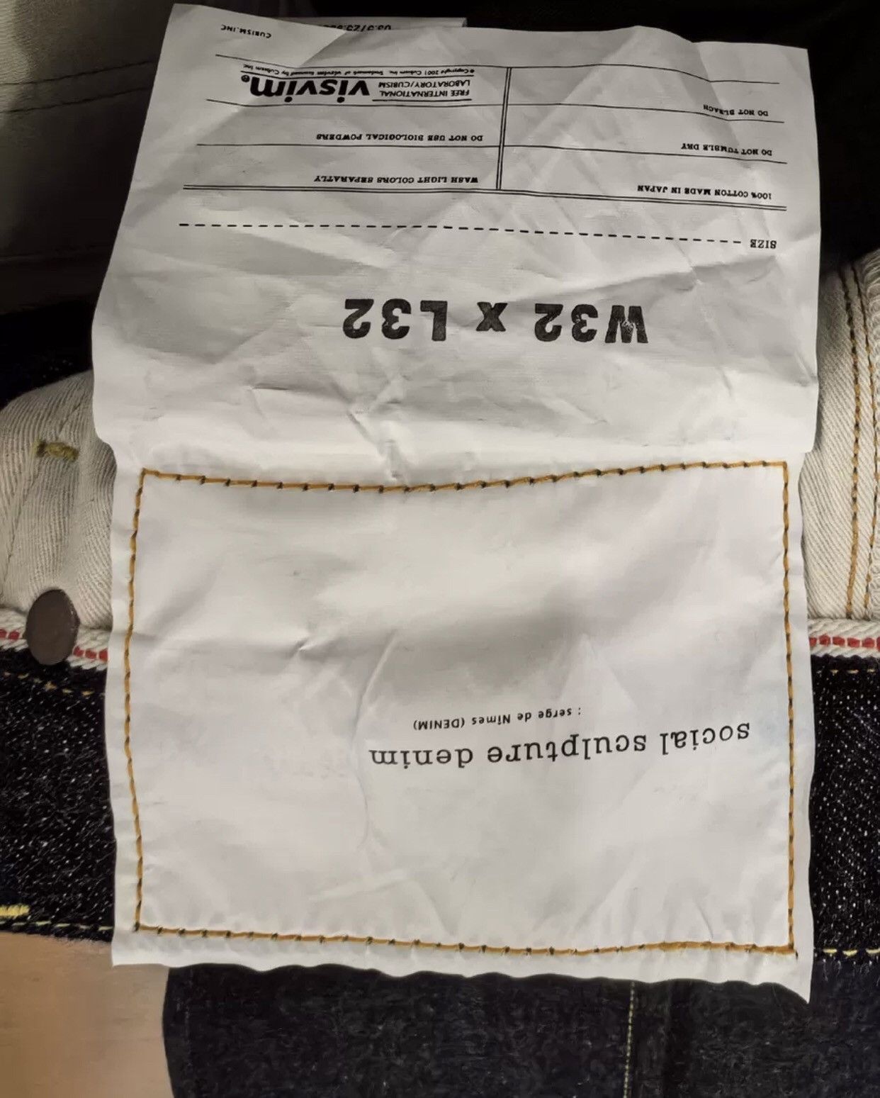 Visvim visvim social sculpture 01 raw jeans Size US 32 / EU 48 - 5 Thumbnail