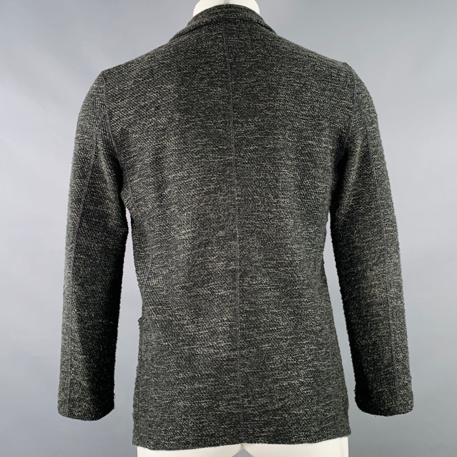 Robert Geller Size S Grey Charcoal Knit Polyester Blend Cardigan Size US S / EU 44-46 / 1 - 3 Thumbnail