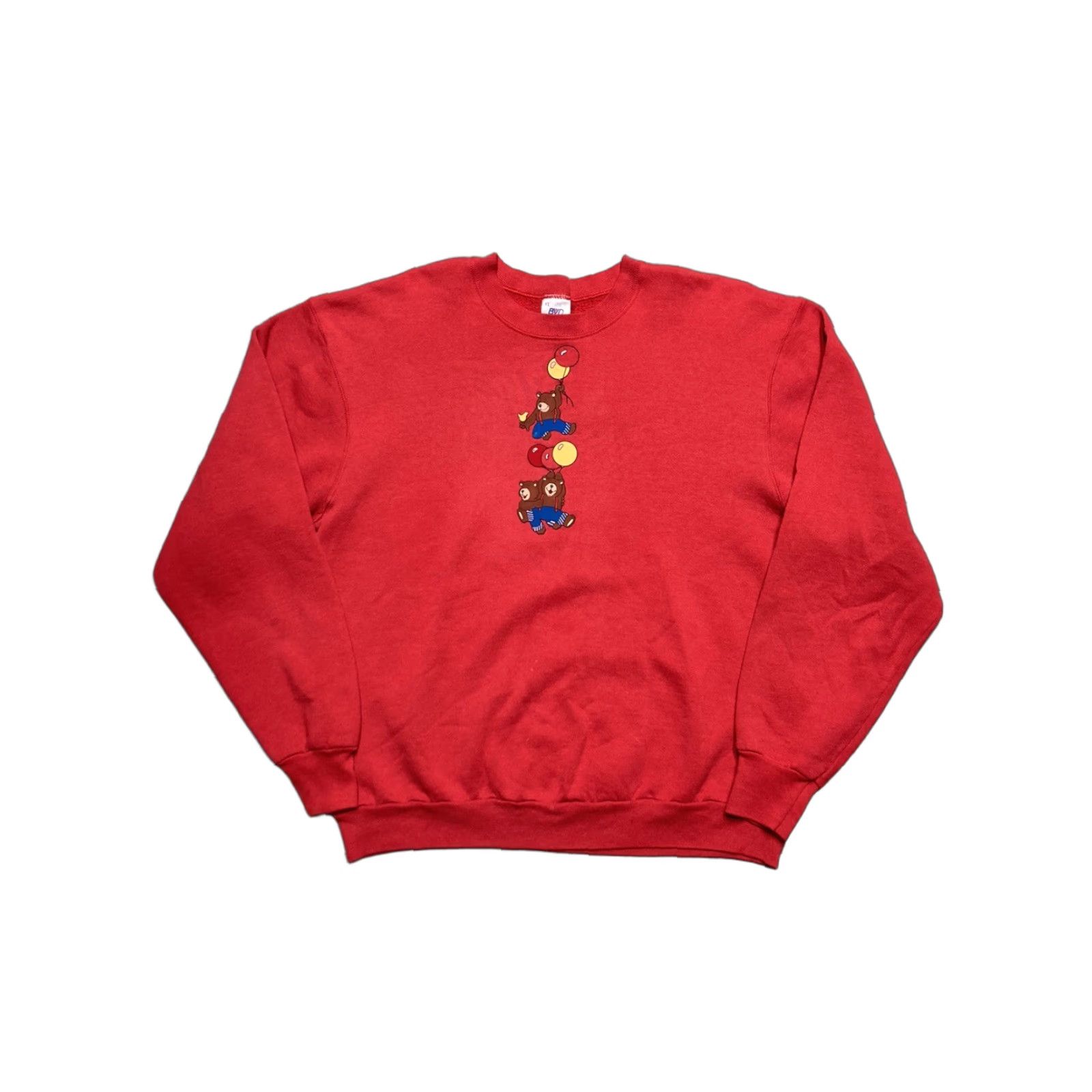 Vintage VINTAGE BVD Sweatshirt Crewneck Men XL Red Bird Theme Pullover Cute Animal Teddy Bear Balloon Floating Size US XL / EU 56 / 4 - 1 Thumbnail