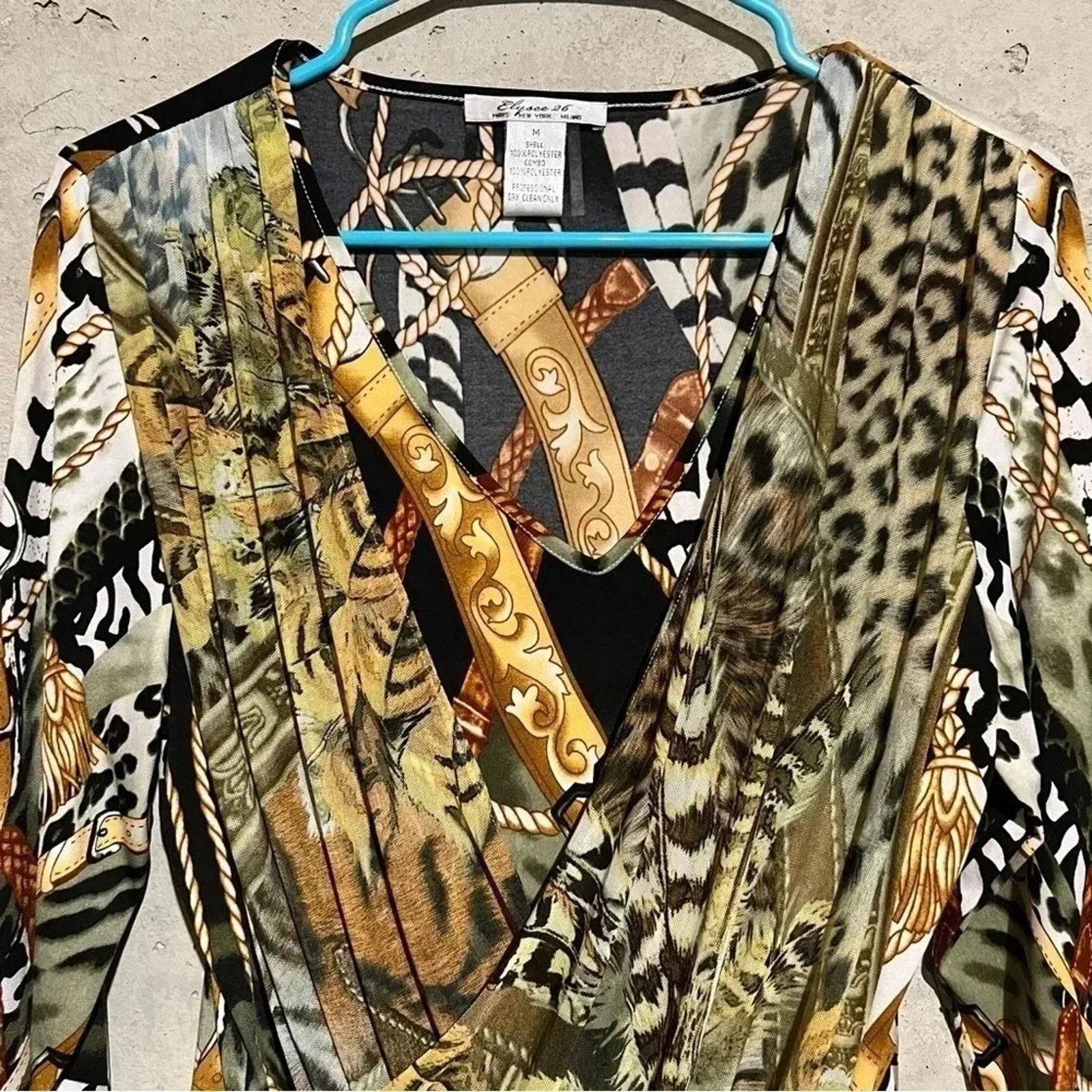 Other Elysee 26 Artsy Layered Top Western Animal Print Size M Size M / US 6-8 / IT 42-44 - 4 Thumbnail