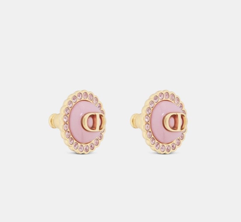 Dior Christian Dior PETIT CD BAROQUE STUD EARRINGS Size ONE SIZE - 1 Thumbnail