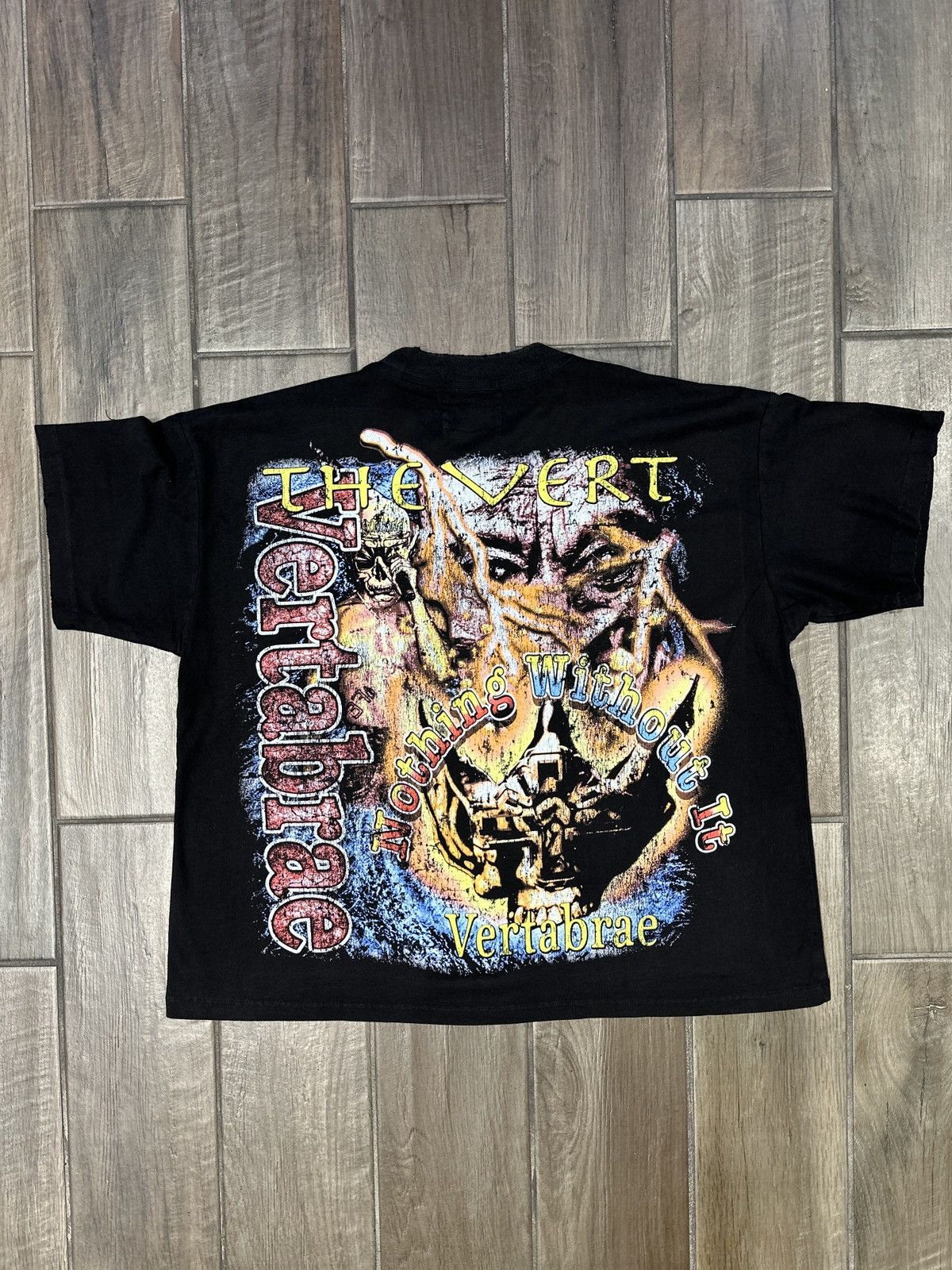 Vertabrae Vertabrae 7 Rap Tee Vintage Black Size US XL / EU 56 / 4 - 2 Thumbnail