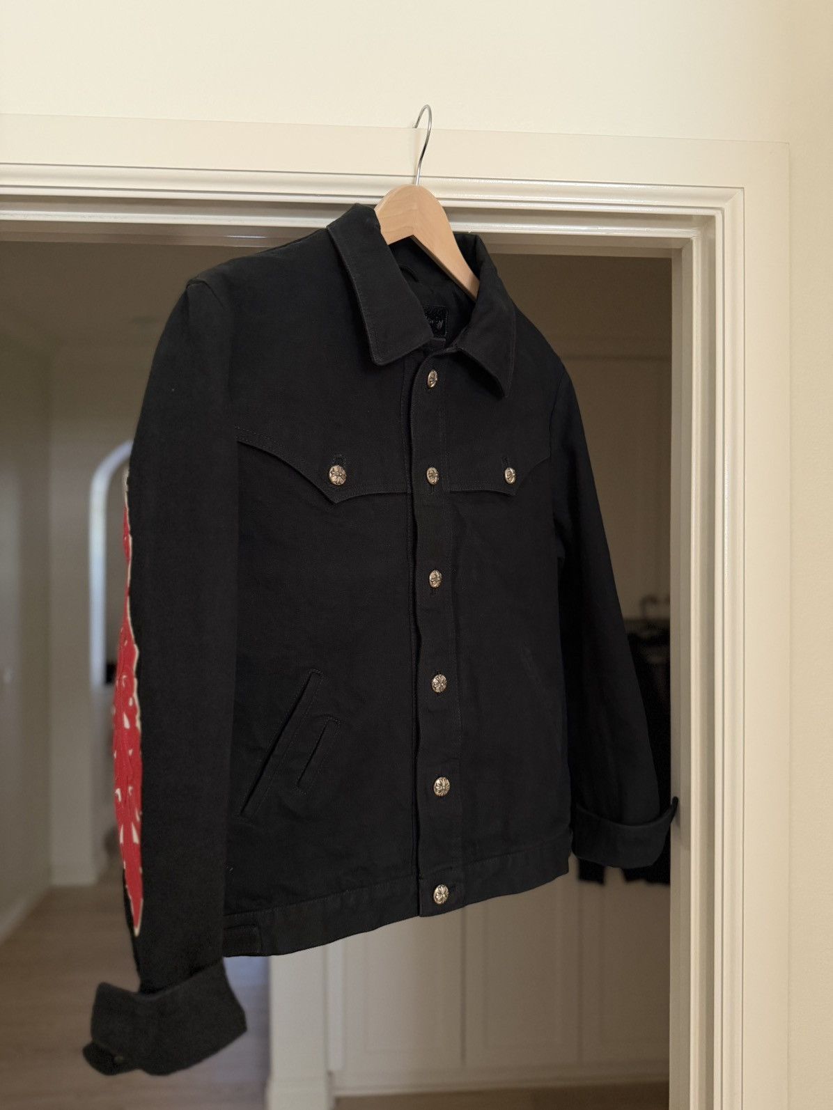 Chrome Hearts Western Denim Jacket w/ Floral Cross Size US S / EU 44-46 / 1 - 1 Thumbnail