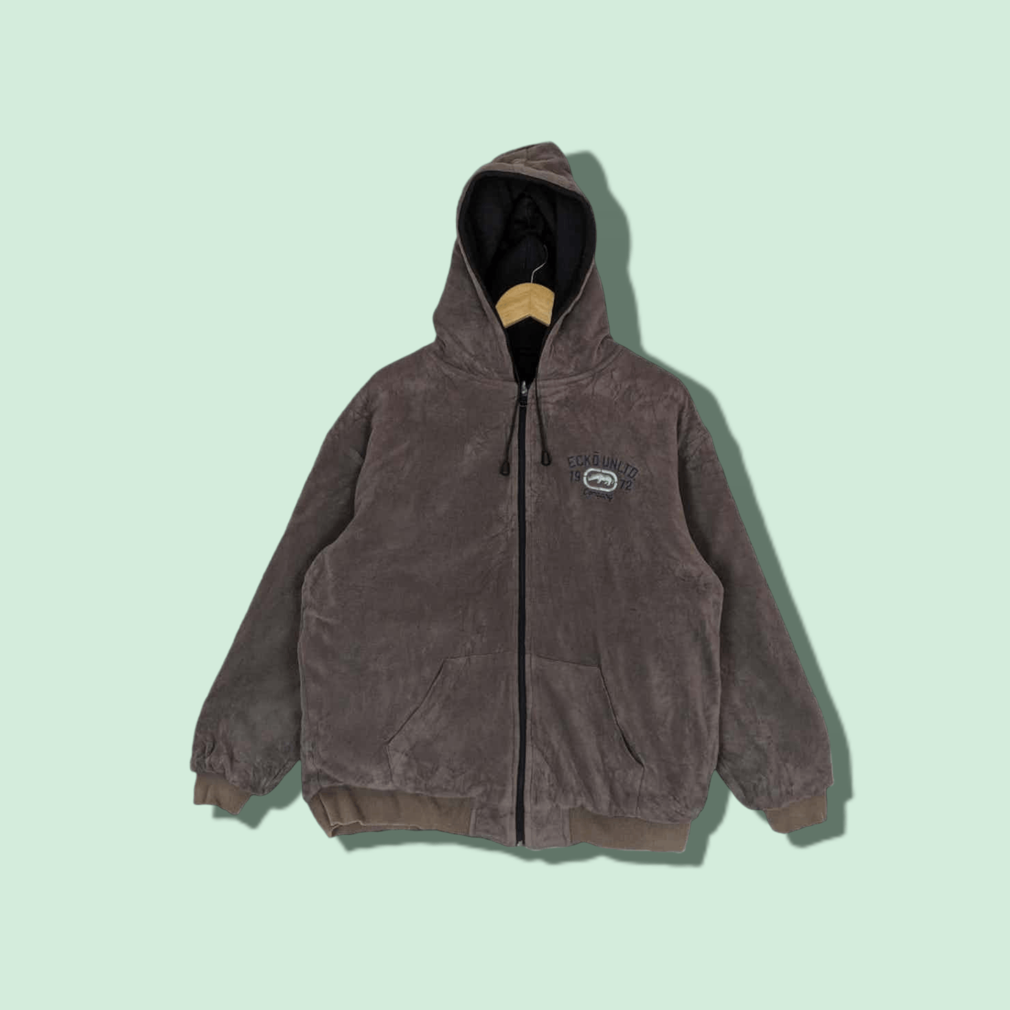Ecko Unltd. ECKO UNLTD Big Logo Winter Parka Fleece Sherpa Jacket Size US L / EU 52-54 / 3 - 1 Thumbnail