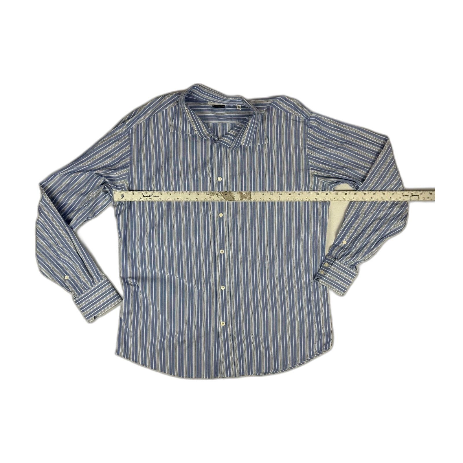 Versace Versace Collection Business Fit Dress Shirt Mens 17 43 Blue Size 34S - 6 Thumbnail