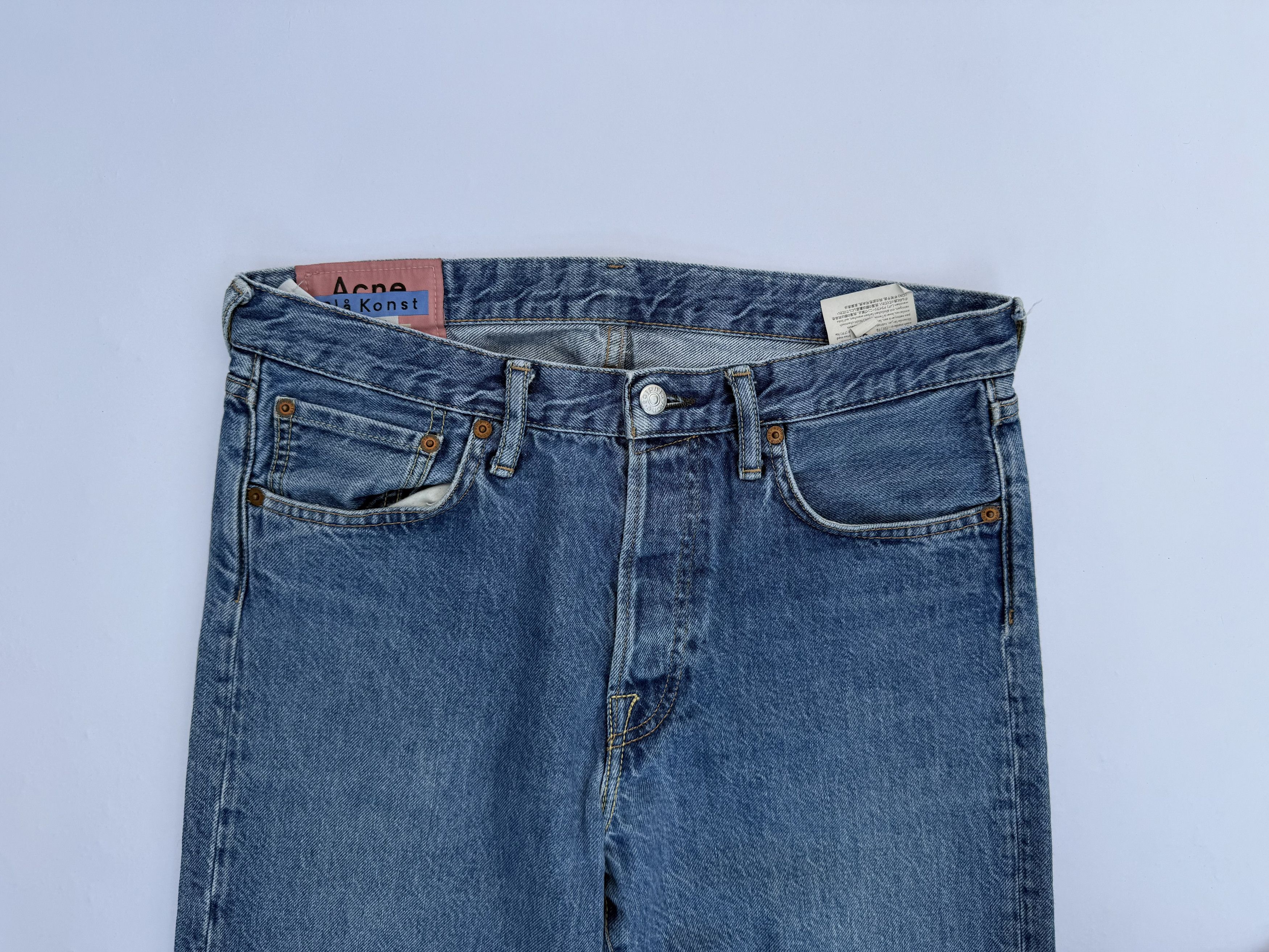 Acne Studios Acne Studios 1996 Regular Fit Jeans in Dark Blue Trash Size US 31 - 7 Thumbnail
