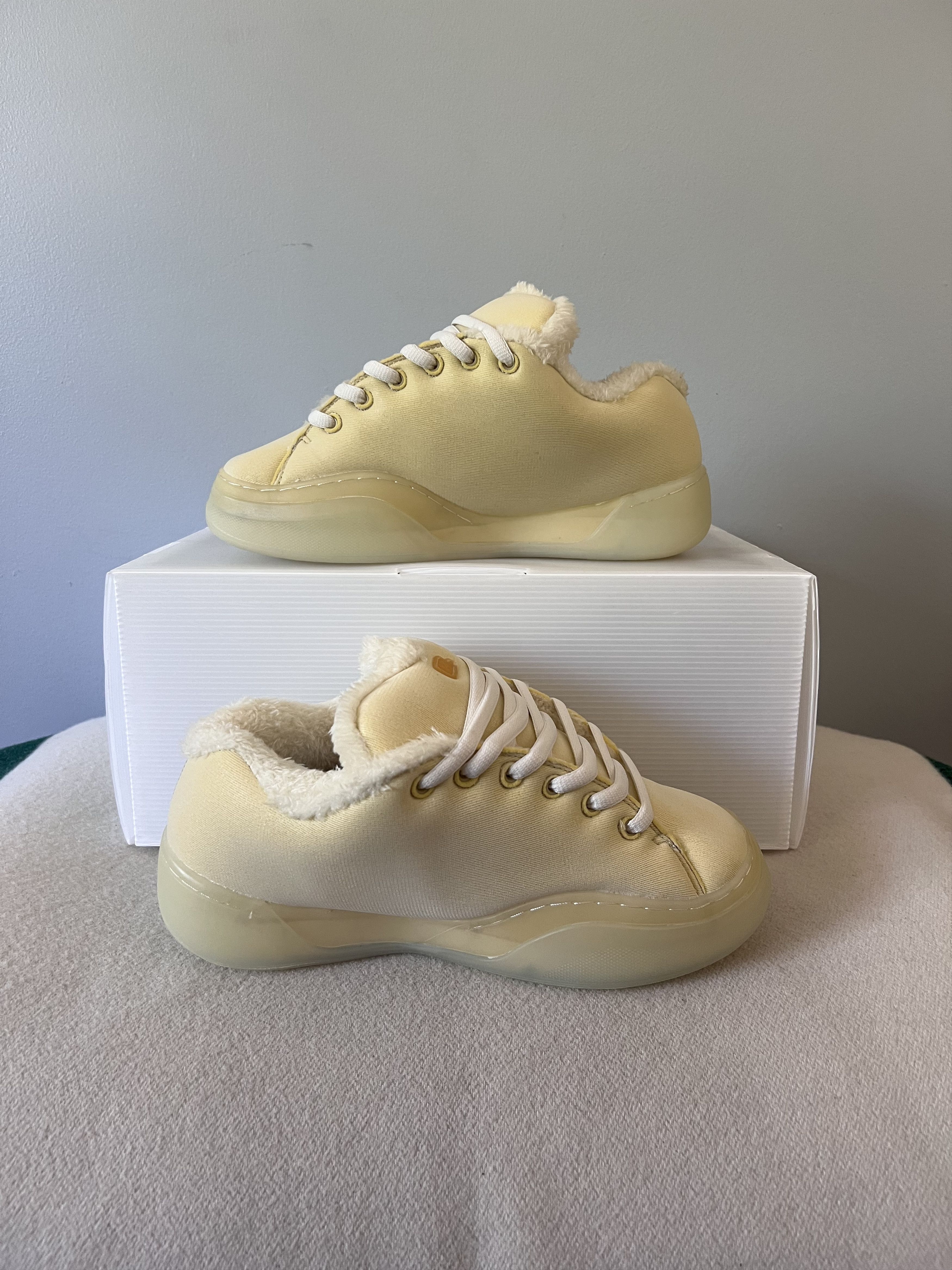 ERL ERL Vamps Sneakers in Cream Foam Size US 8 / EU 41 - 3 Thumbnail