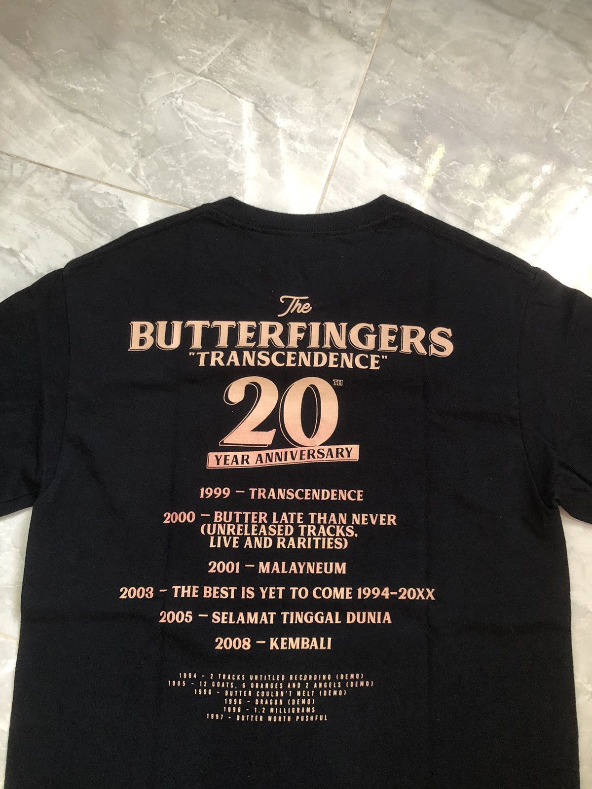Band Tees Butterfingers 20th Anniv Transcendence Tour Tee 2019 Size US S / EU 44-46 / 1 - 6 Thumbnail