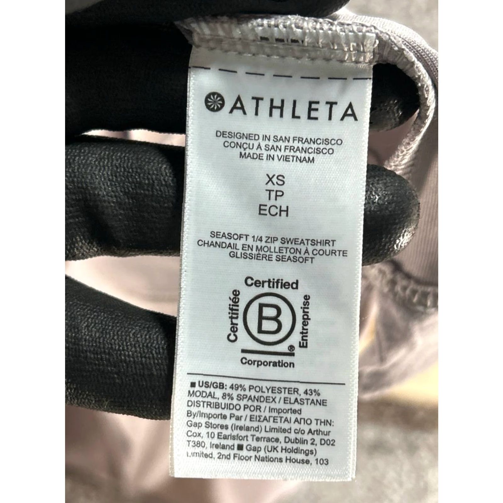 Athleta Athleta Womens XS Purple Running Quarter Zip Sweater Sports Activewear Mock Neck Pullover Size XS / US 0-2 / IT 36-38 - 4 Thumbnail