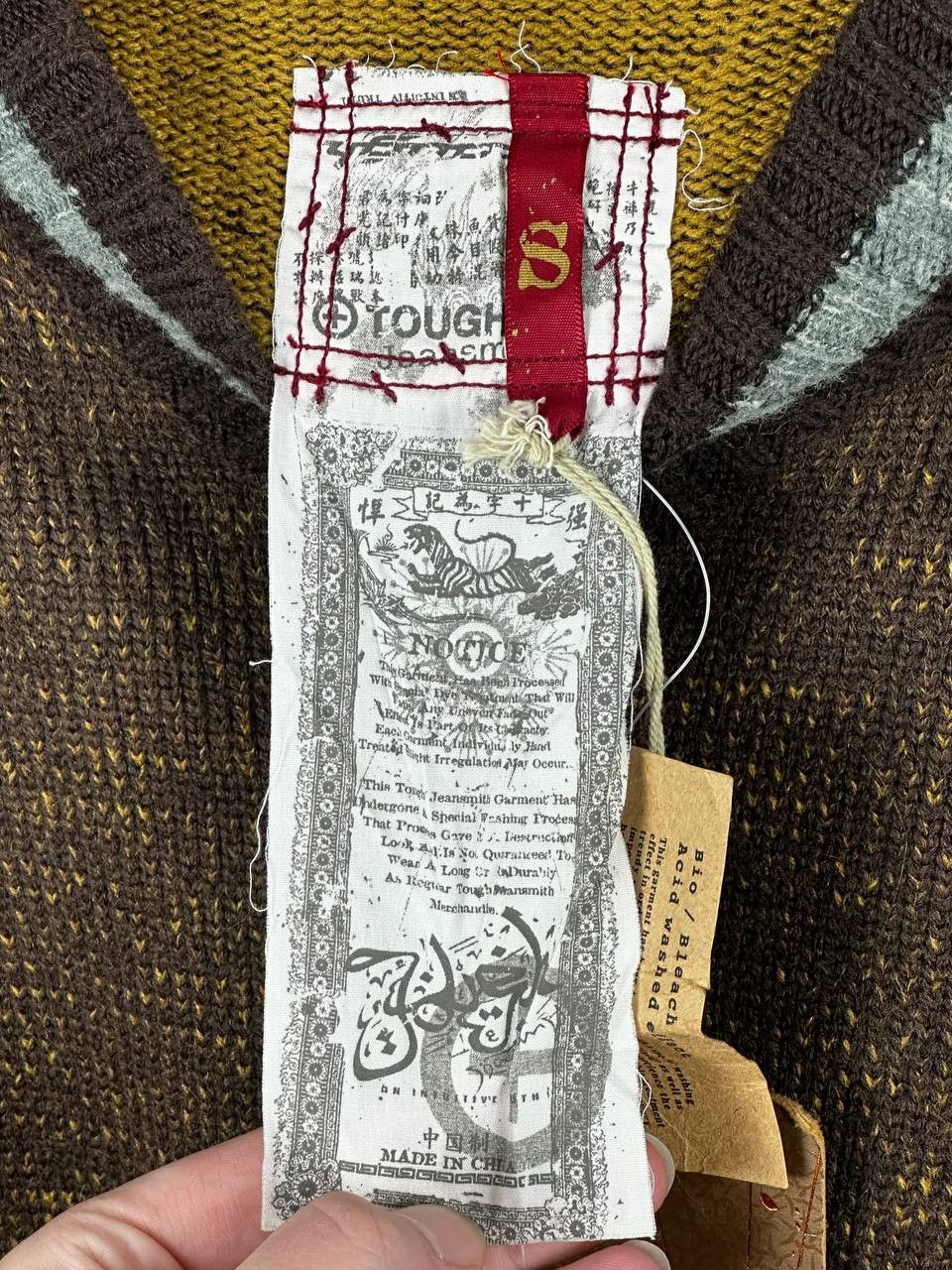 Japanese Brand Tough Jeansmith Japanese Heavy Knitted Sweater Grunge Size US S / EU 44-46 / 1 - 7 Thumbnail