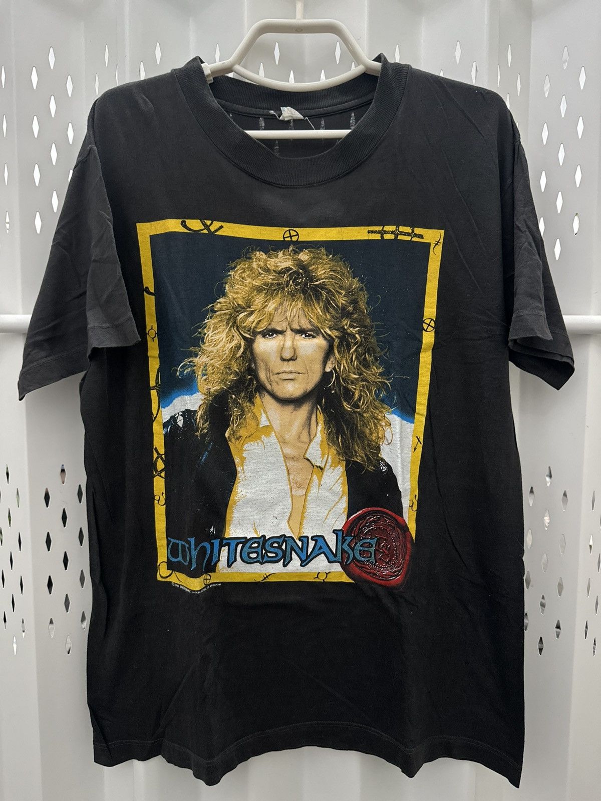 Band Tees Vtg 90’s Whitesnake David Coverdale Potrait Japan Tour Shirt Size US L / EU 52-54 / 3 - 1 Thumbnail