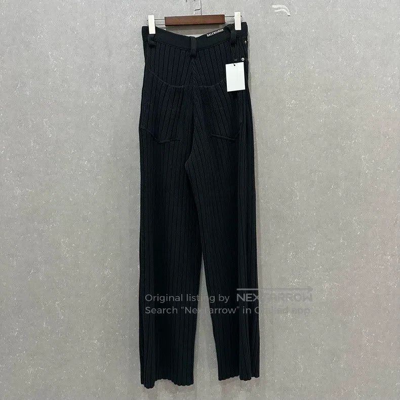 Balenciaga Balenciaga size XS Tie-Front Wide Leg Casual Pants Size US 27 - 1 Thumbnail
