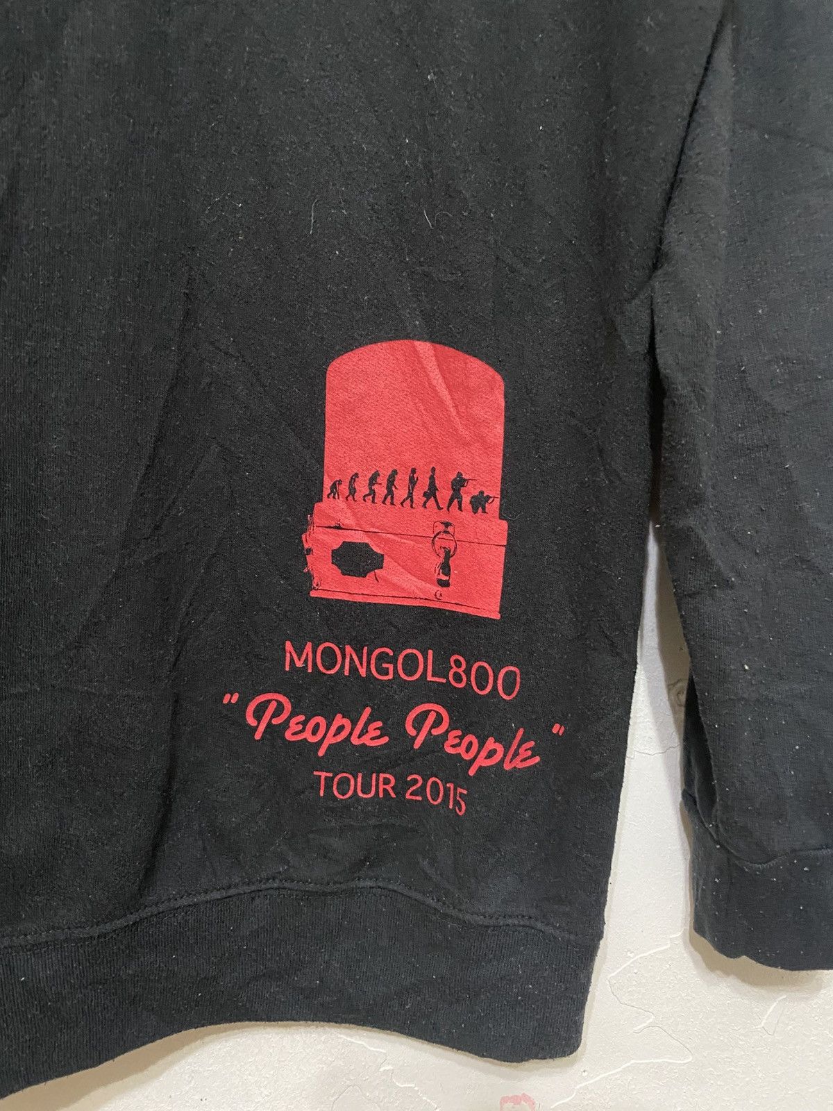 Japanese Brand Mongol800 LIVE Hoodie ♪ LIVE Towel people people tour 2015 Size US XL / EU 56 / 4 - 4 Thumbnail