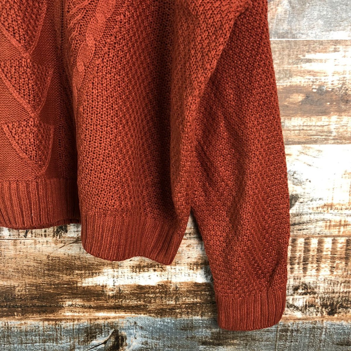 GU × Homespun Knitwear GU Orange streetwear Knitwear #A2186 Size M / US 6-8 / IT 42-44 - 8 Thumbnail