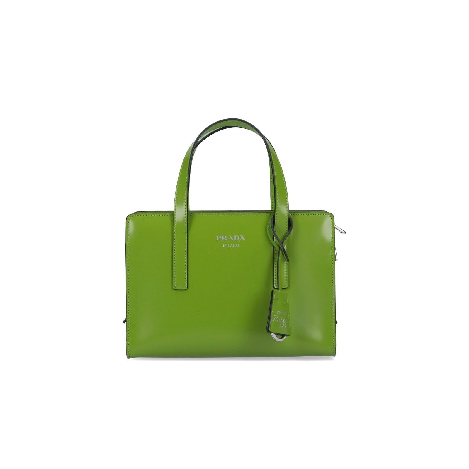 Prada PRADA Re-Edition $3500 Green Brushed-Leather Mini Handbag Ne Size ONE SIZE - 1 Thumbnail