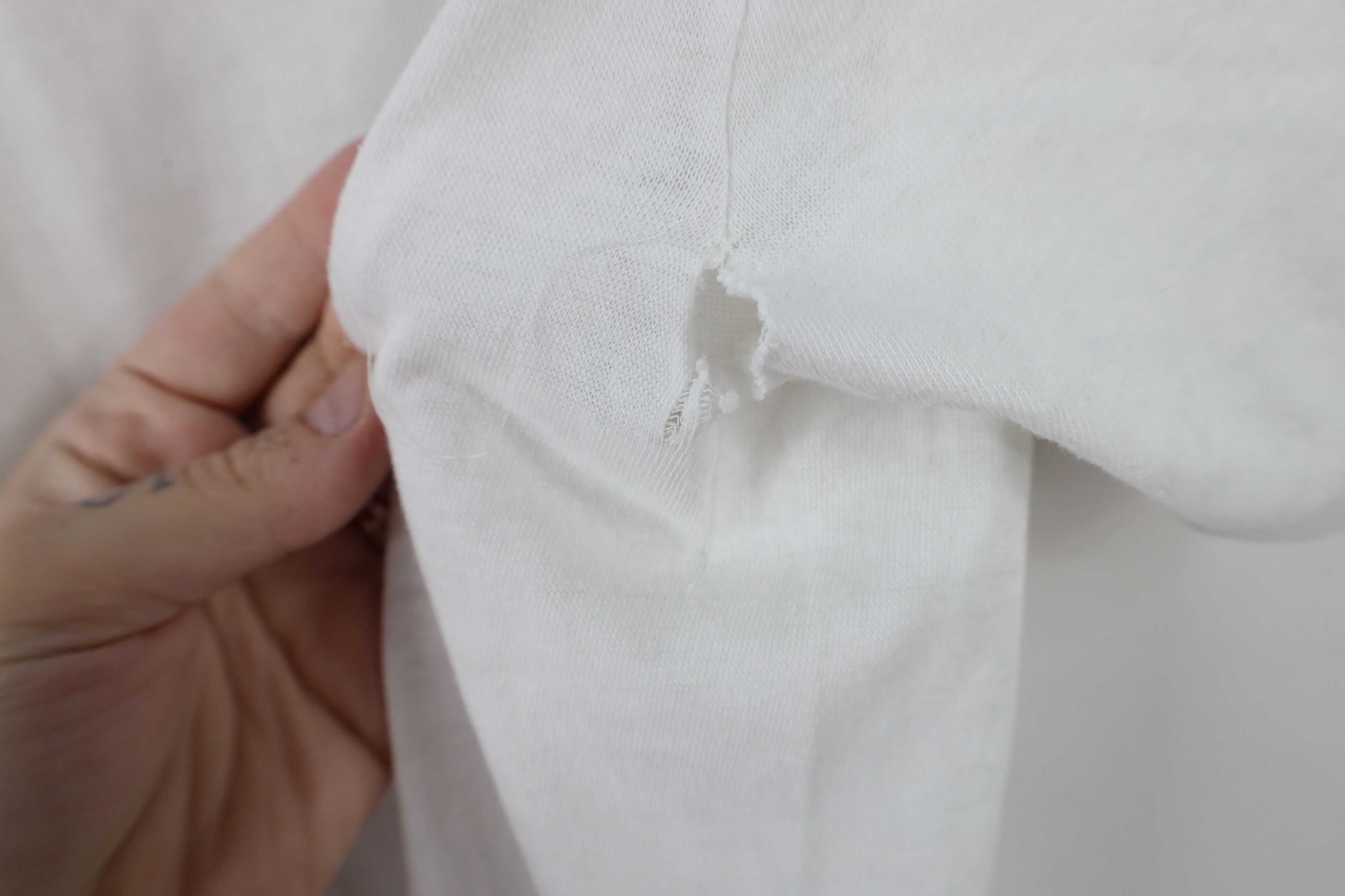 Vintage Vintage 90s Streetwear Cotton Short Sleeve T-Shirt White USA Size US L / EU 52-54 / 3 - 8 Thumbnail
