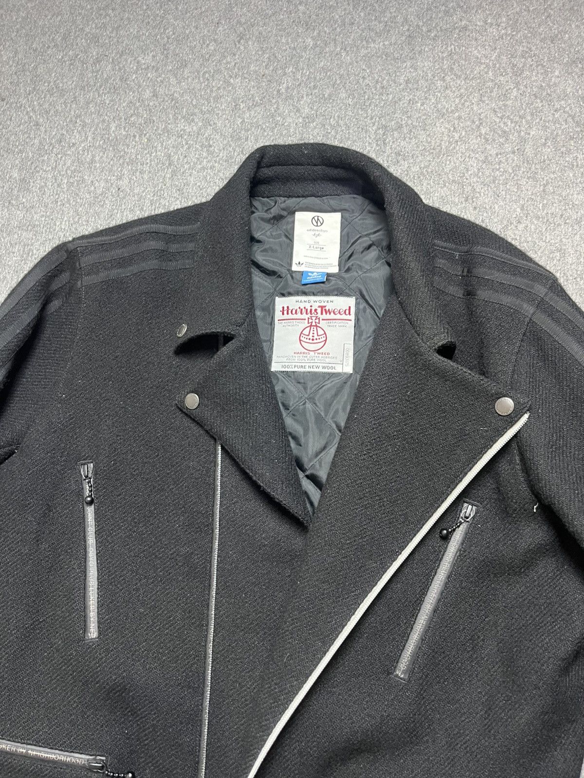 Adidas × Harris Tweed Adidas ObyO wool Motorcycle Jacket kzk Size US XL / EU 56 / 4 - 4 Thumbnail