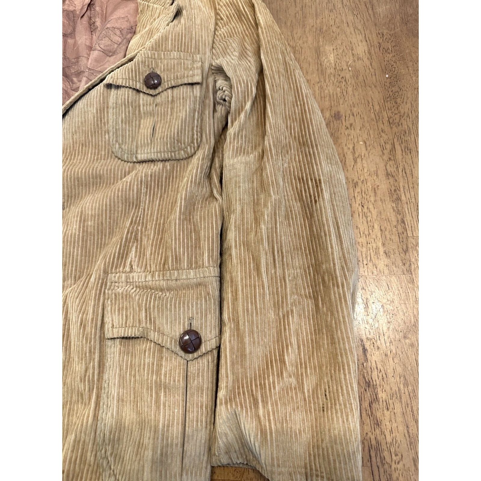 Vintage VINTAGE Campus Corduroy Long Jacket XS Designer Lined Mens Jacket Size US XS / EU 42 / 0 - 4 Thumbnail