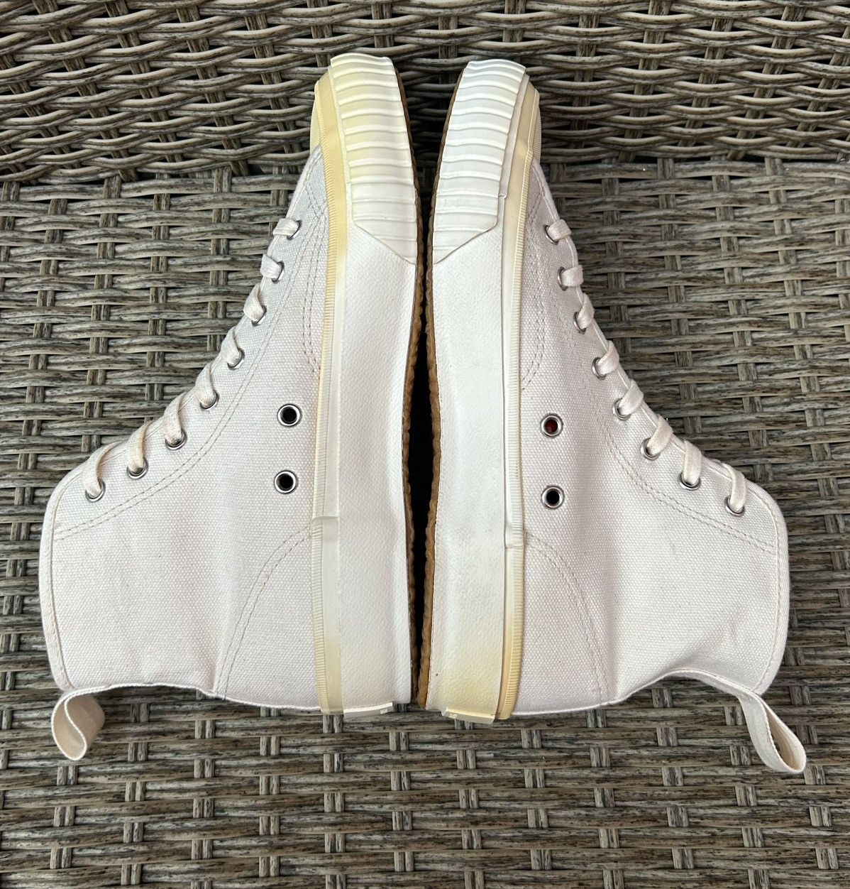 Japanese Brand × Moonstar × YMC YMC X MoonStar Hi Basket Vulcanised Canvas Trainers Size 5 Size US 5 / IT 35 - 7 Thumbnail