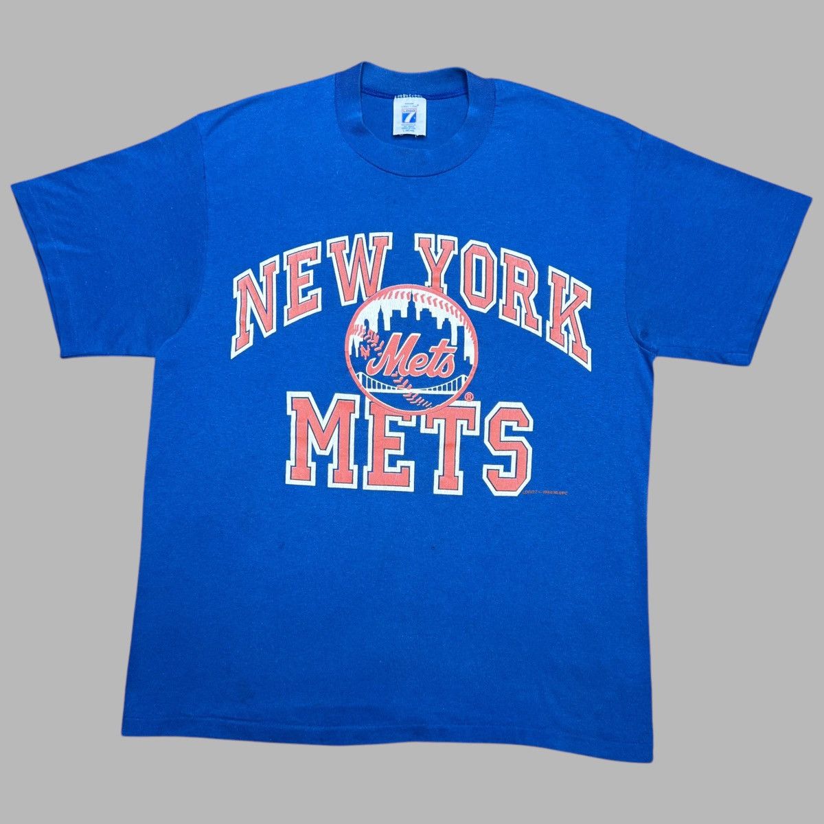 Logo 7 × MLB × Vintage Vintage 1988 MLB New York Mets Spell Out Graphic Logo 7 Tee Size US L / EU 52-54 / 3 - 1 Thumbnail