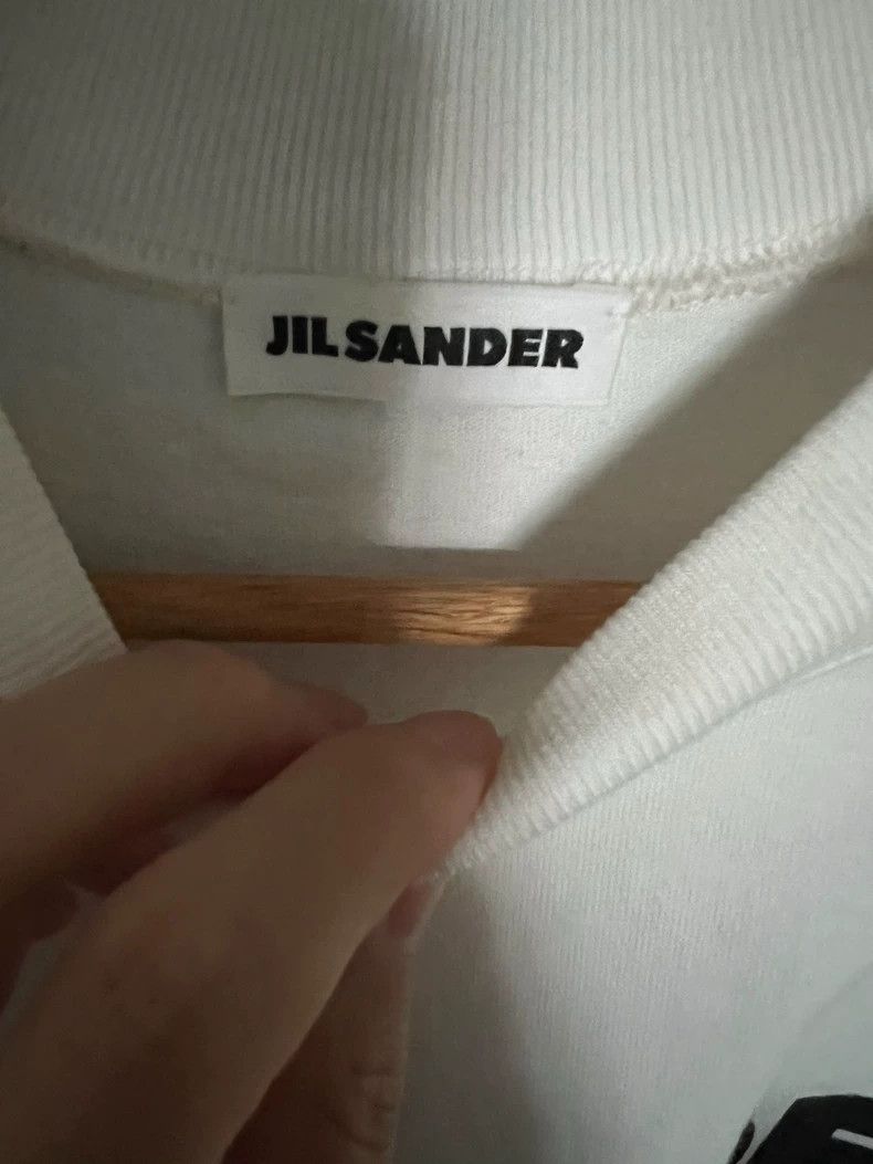 Jil Sander Jil Sander Grayish White T-shirt Size M / US 6-8 / IT 42-44 - 3 Thumbnail