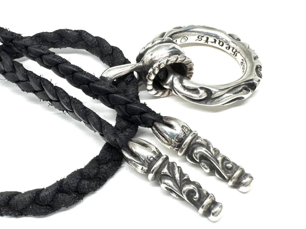 Chrome Hearts chrome hearts Eyewear Loop Scroll leather blaid Necklace Size ONE SIZE - 5 Thumbnail