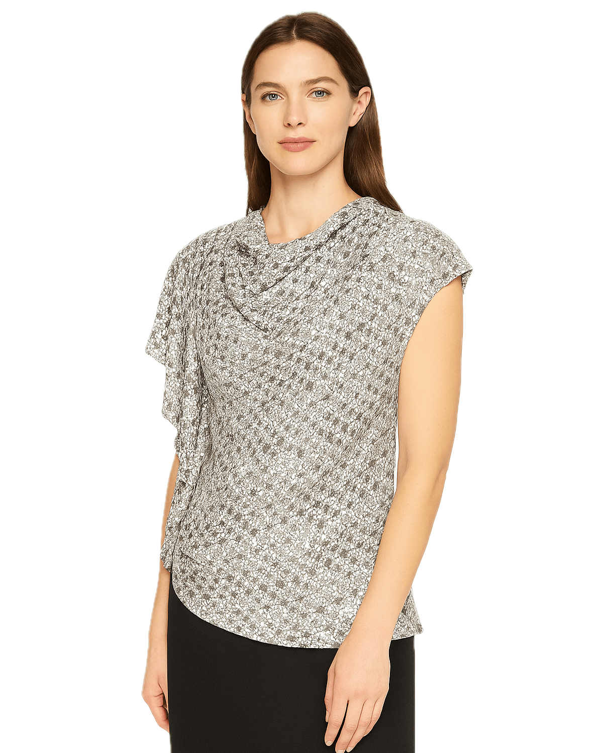 Halston Halston Draped Asymmetrical Blouse Size M / US 6-8 / IT 42-44 - 1 Thumbnail