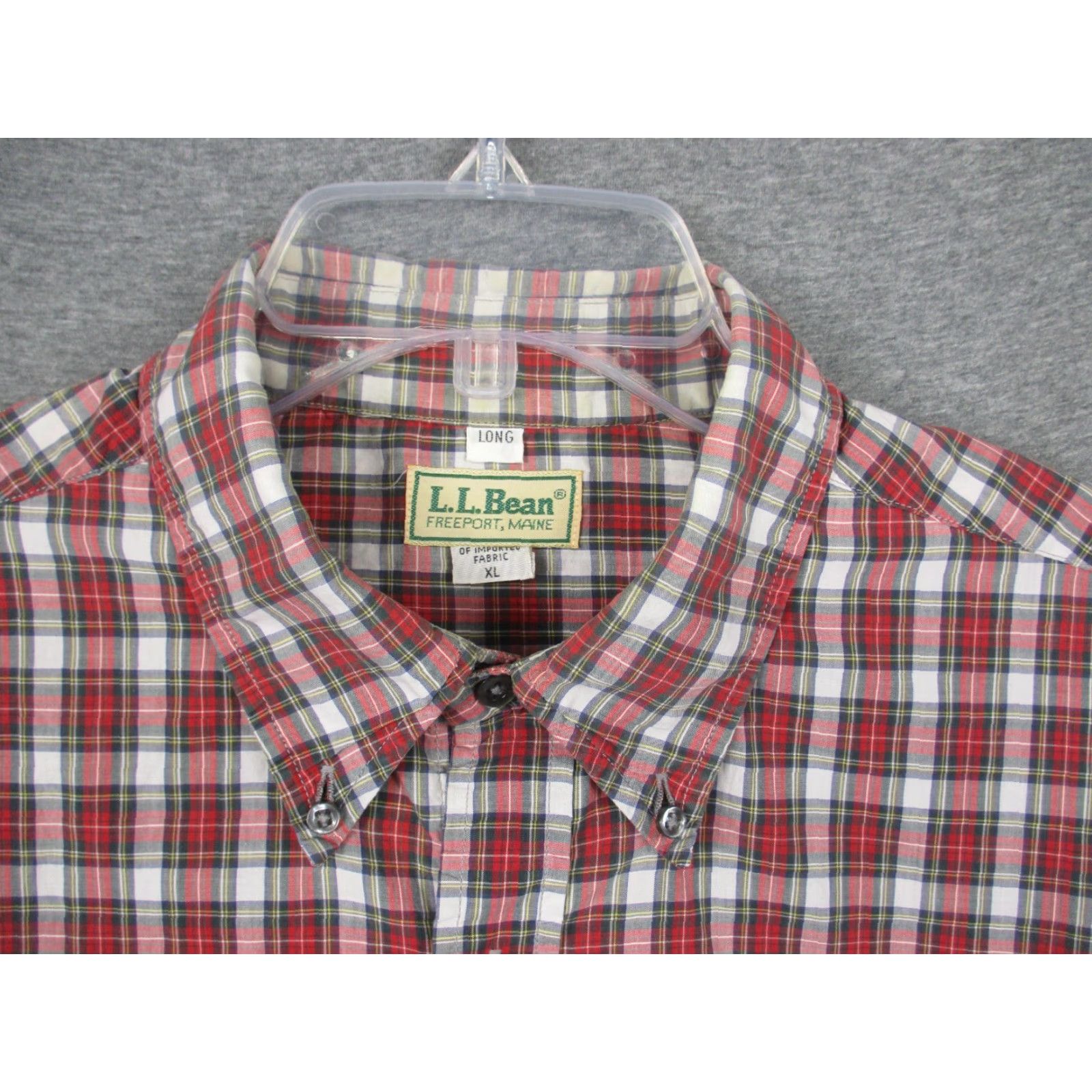 Vintage VINTAGE LL Bean Mens Shirt XL Tall Plaid Long Sleeve Made in USA 80s Size US XL / EU 56 / 4 - 3 Thumbnail