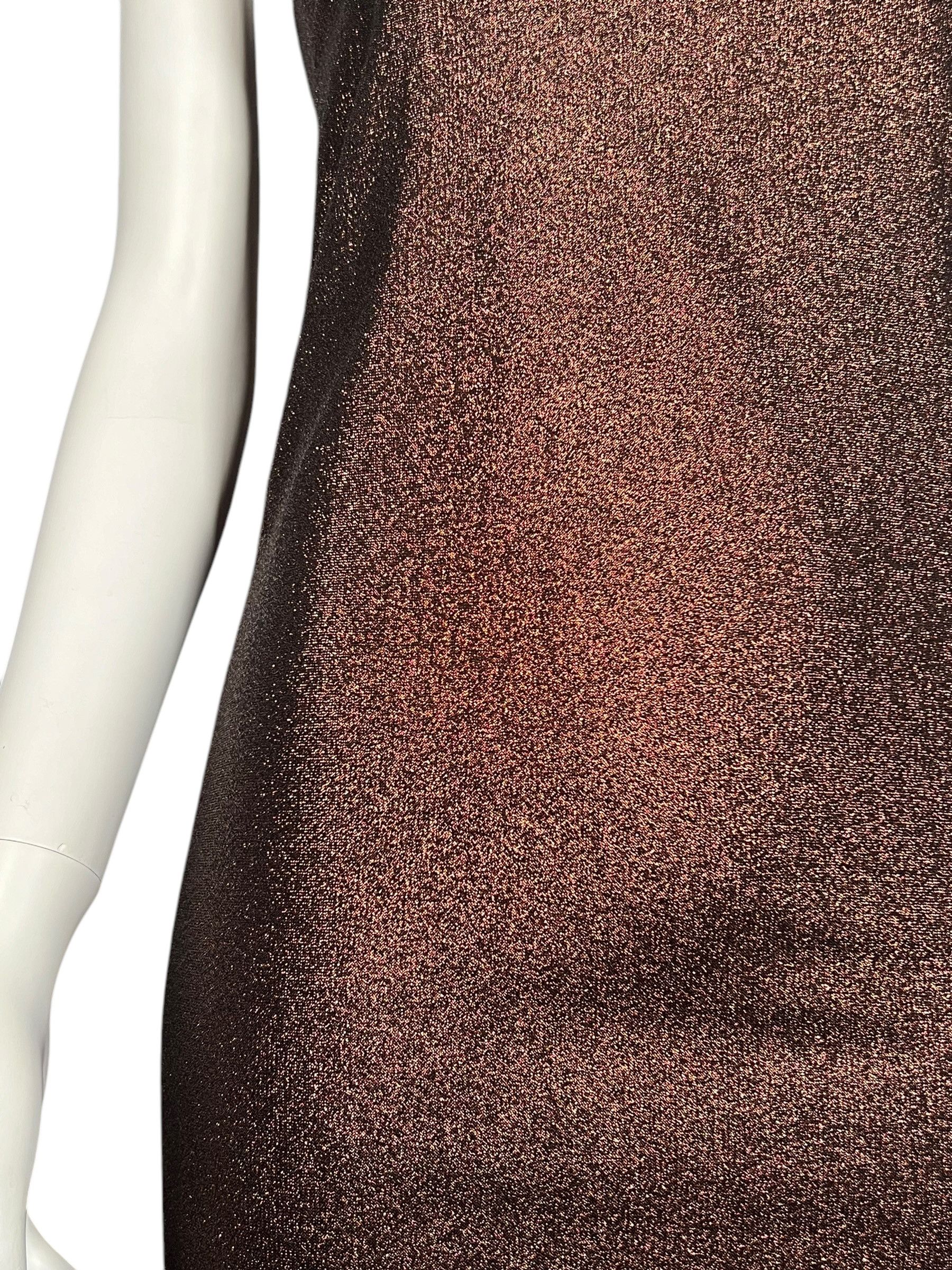Gucci Gucci by Tom Ford S/S 1997 Strapless Copper Metallic Dress Size M / US 6-8 / IT 42-44 - 6 Thumbnail