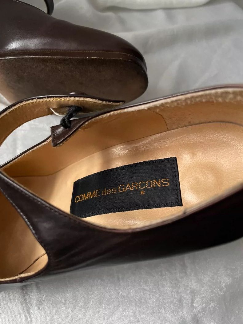 Comme des Garcons Comme des Garçons Medieval women's brown leather high-heele Size US 6 / IT 36 - 9 Thumbnail