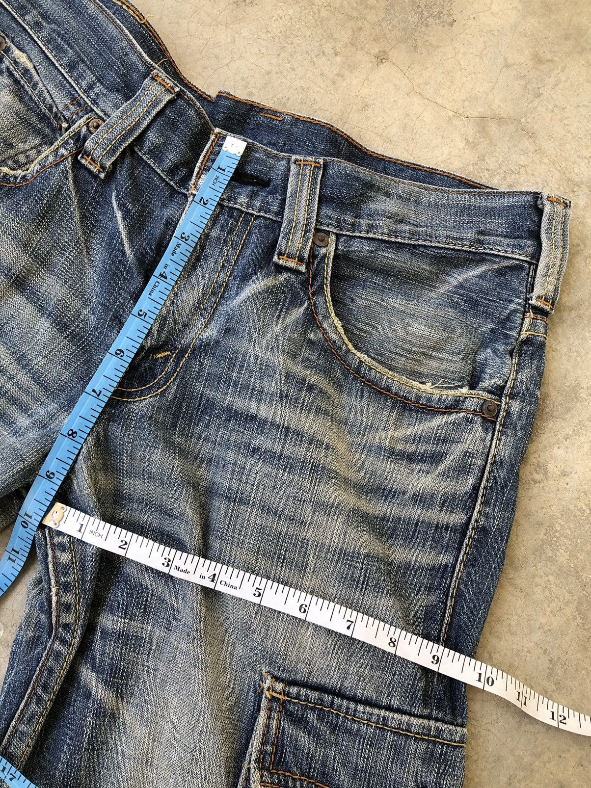 Le Grande Bleu (L.G.B.) Levis JAPAN With Side Pocket Flare Distressed Denim Size US 32 / EU 48 - 20 Thumbnail