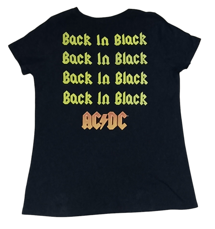 Band Tees ACDC BACK IN BLACK SHIRT Size L / US 10 / IT 46 - 3 Thumbnail